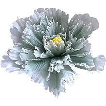 Giant Linen Peony Flower 30cm Fake Wedding Propgreen