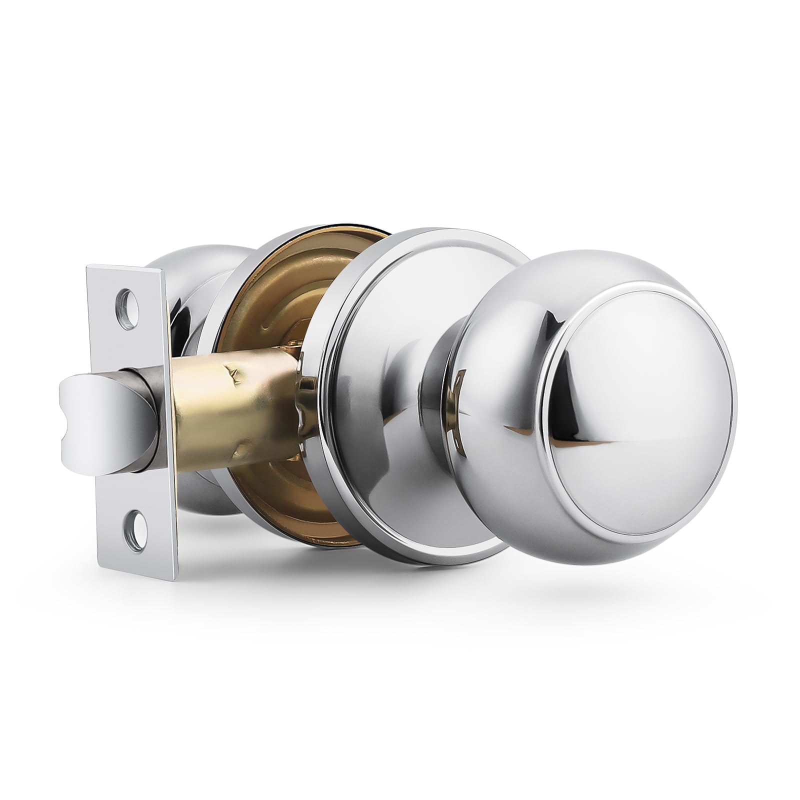 Probrico Black Passage Door Knobs - Keyless & Modern -12