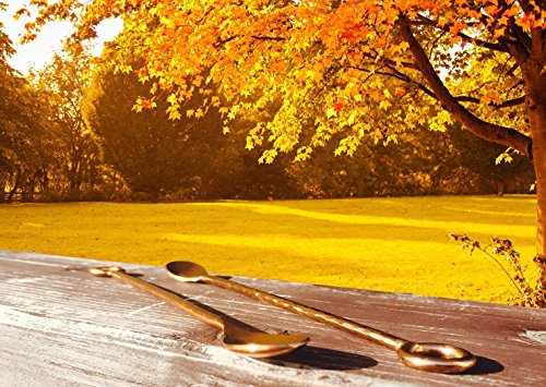 Copper Mixing Spoons Set Of 2 - Copper Plated Stainless Steel Bar Spoons With Elegant Ring On Top. - Copper Stirring Spoon For Moscow Mules #TOP7