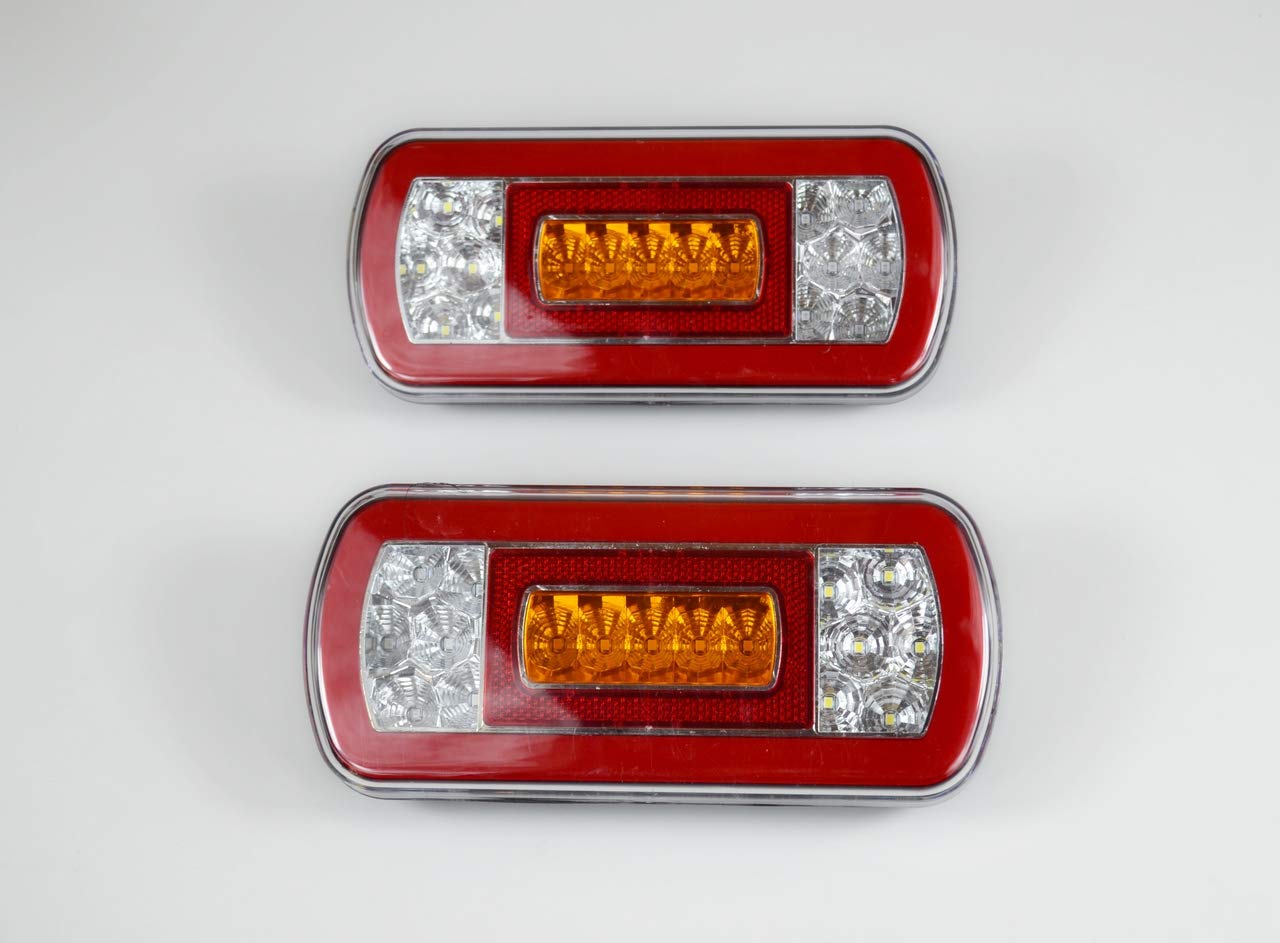 24/7Auto Tylne tylne światła LED 12 V 4 funkcje dla przyczep kempingowych