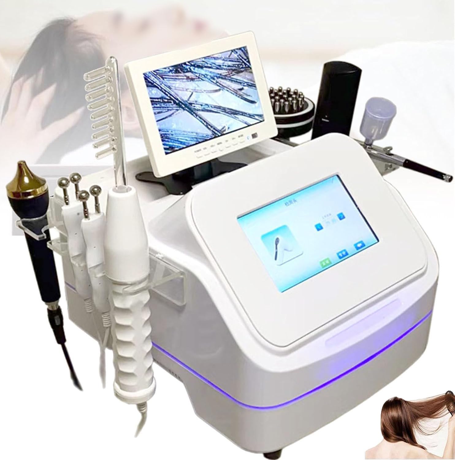 Scalp Hair Follicle Detector,Digital Skin and Hair Analyzer Machine