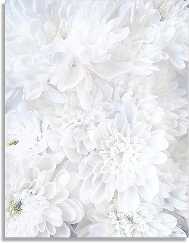 Papel de papelería White Soft Petals - 80 hojas
