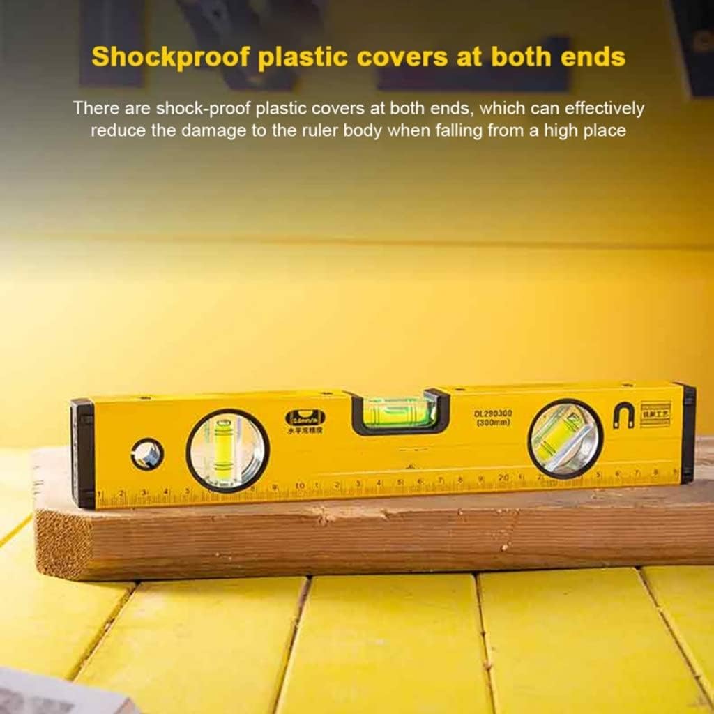 Horizontal Ruler High Precision Spirit Foot Level Magnetic Measuring Instrument Bubbles (Color : As Shown, Size : One Size) (As Shown One Size)