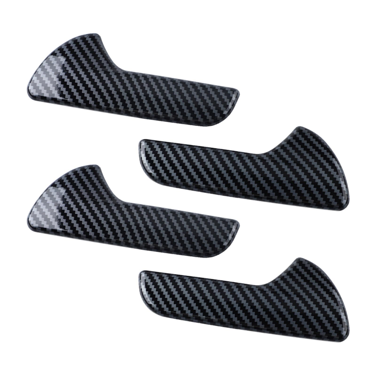 Xfheqmd Car Interior for Dodge for Durango 2011-2022 Carbon Fiber Inner Door Handle Cover Trim Pull Grab Panel(Carbon Fiber)