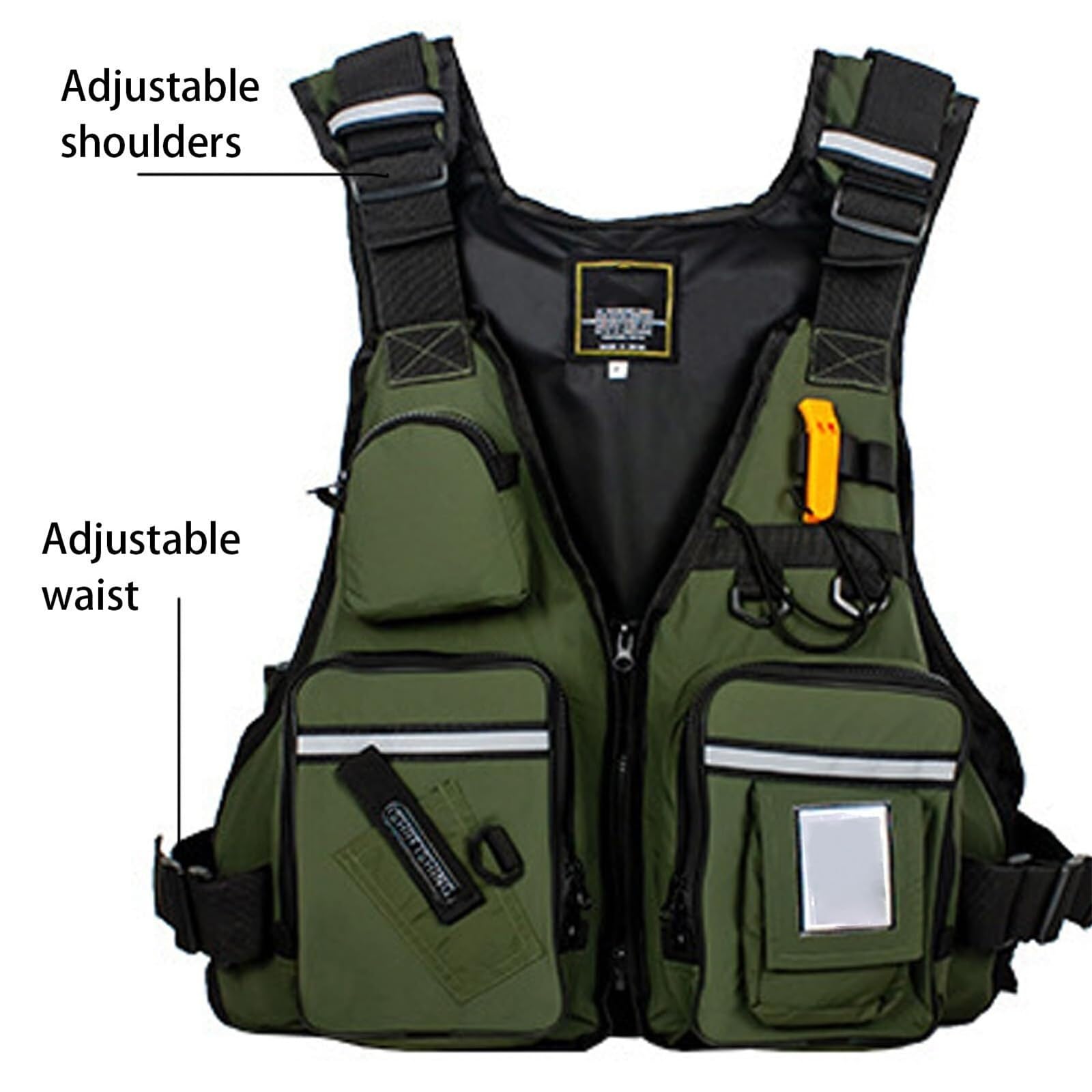 Giacca da Kayak con Riflettenti e Multitasche for Pesca Canottaggio Nuoto | Giacca da Kayak con Riflettenti e Multitasche for Avventure Sicure in Pesca, Canottaggio e Nuoto