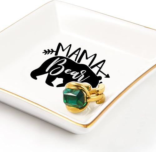 Miniatura 8 de LZBALUYO Regalos para mamá, plato para anillo, regalos divertidos para mamá, día de la madre, cumpleaños, día de San Valentín, regalos de Navidad