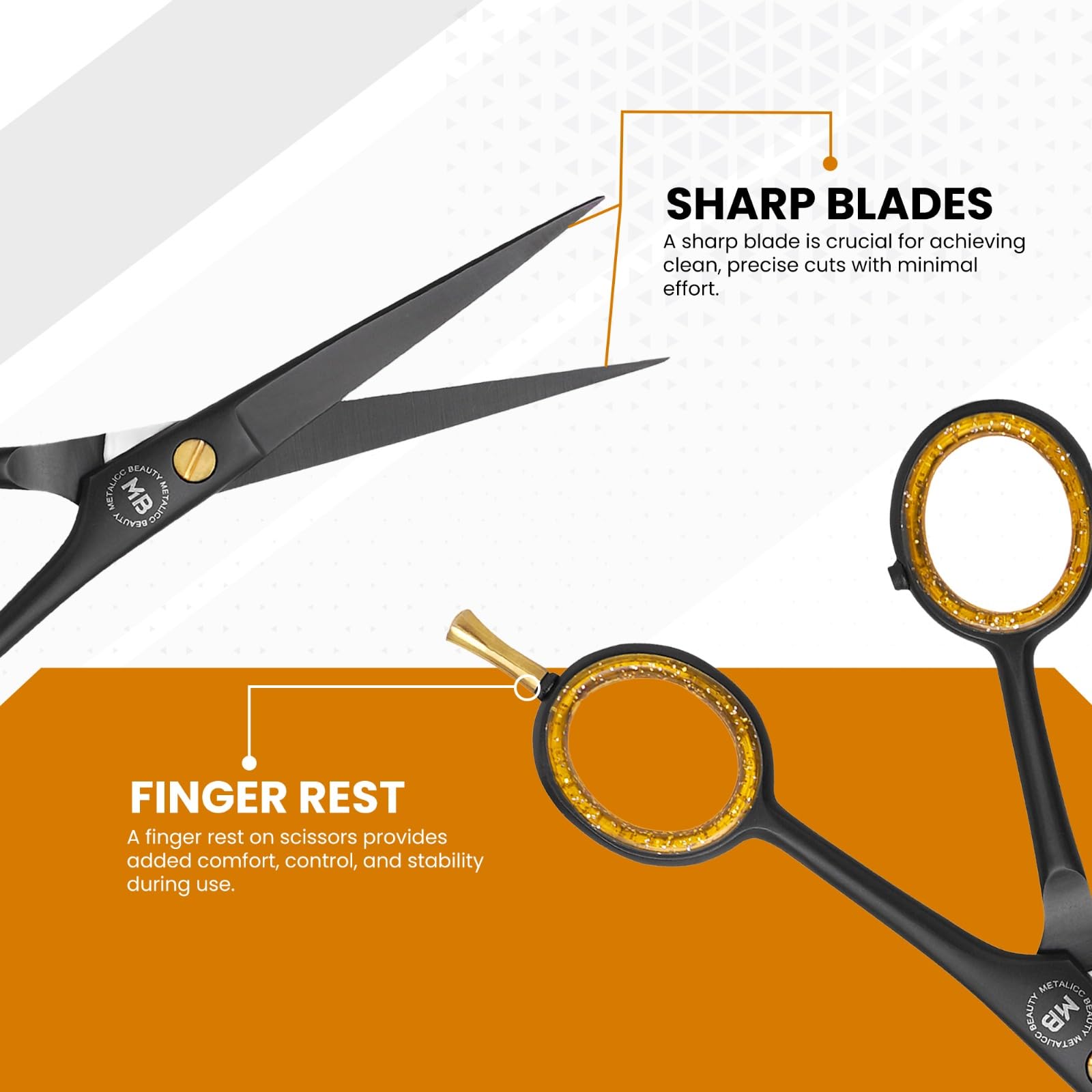 Tijeras profesionales de peluquería para cortar el cabello, de acero inoxidable de alto carbono, cuchillas de borde de afeitar, ajuste fino para salones, barberos, hombres, mujeres, niños y mascotas 4