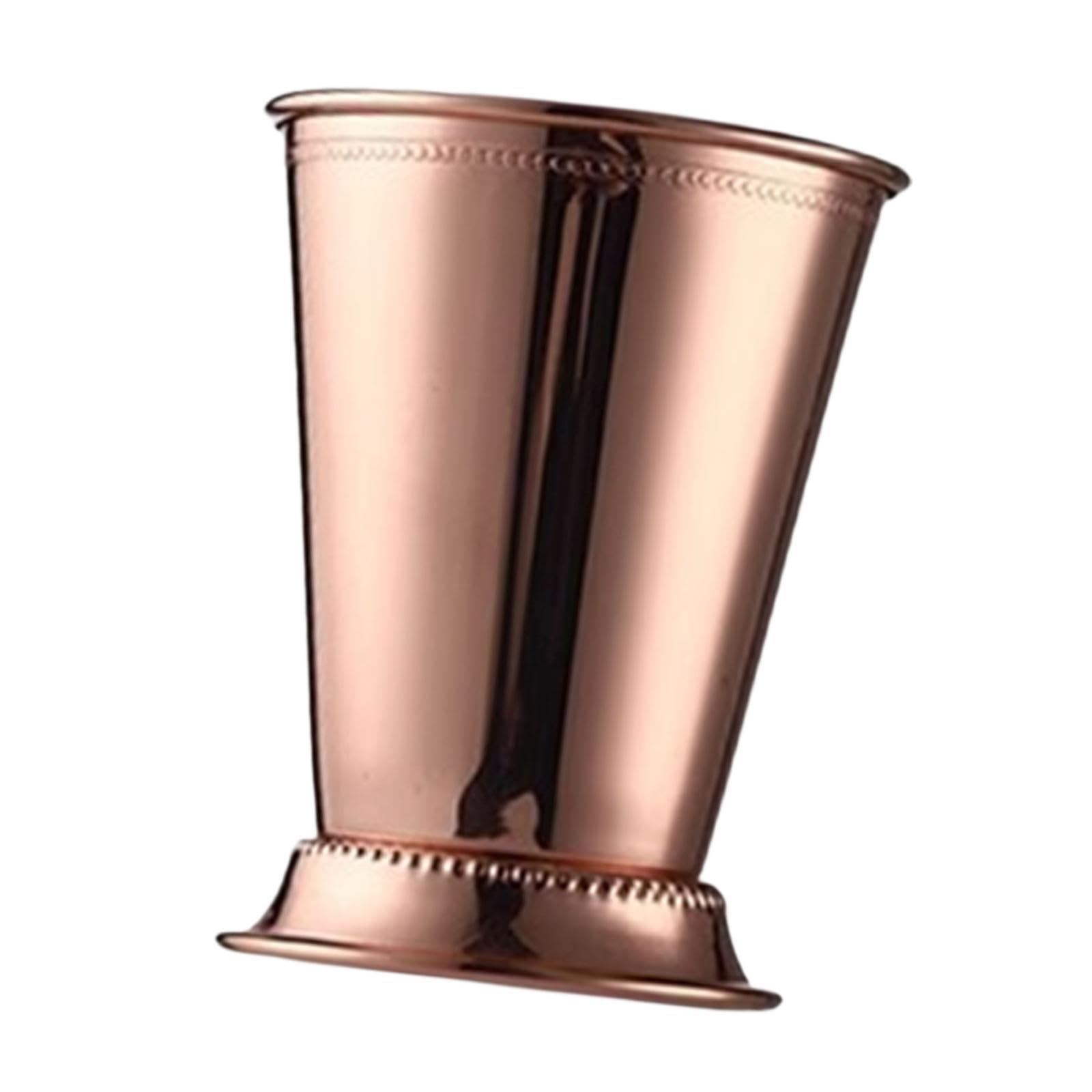 Menolana Cocktail Mug Beer Tumbler Juice Drinking Mug Beverage Cold Drinks Mint Julep Cup Toasting Glasses for Party Bar Home Festival, Pink