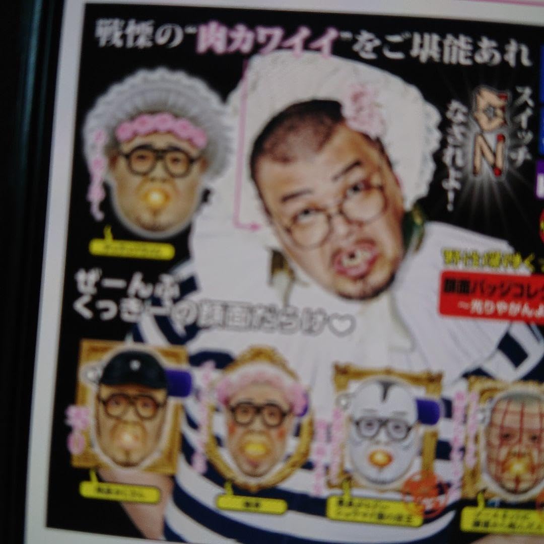 レア⭐︎野性爆弾くっきー 顔面バッジコレクション 光りやがんよぉ 全5種セット Amazon.co.jp: 野性爆弾くっきー顔面バッジコレクション〜光やん