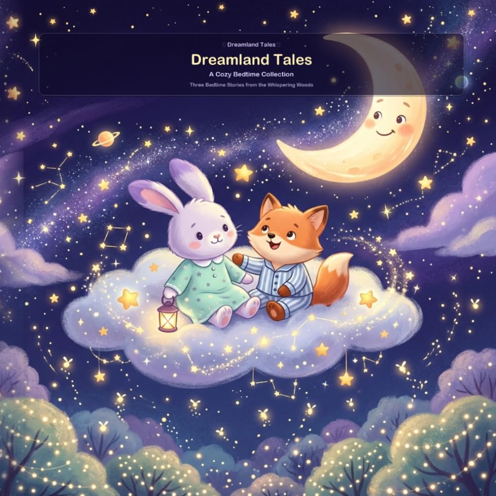 Dreamland Tales: A Cozy Bedtime Collection: Three Illustrated Bedtime Stories About Breathing, Bravery, and Sweet Dreams — Read Aloud Books for Kids Ages 3–8