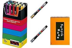 Mitsubishi Uni-Posca Paint Marker Pen SPECIAL (b-set) 15 Pack