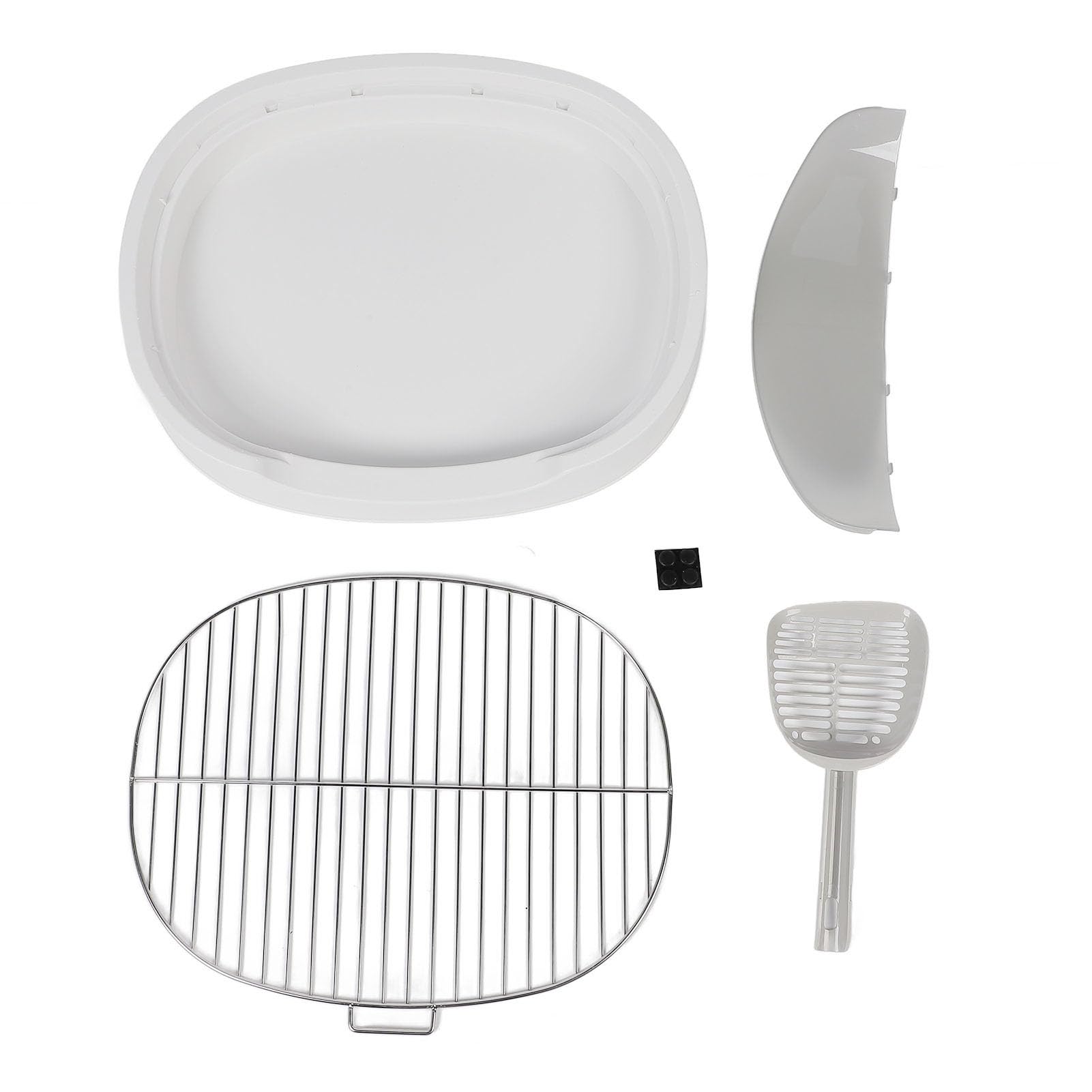 Bandeja Orinal De Interior para Perros, Inodoro De Adiestramiento para Perros con Pared Antisalpicaduras Extraíble Y Marco De Malla Soporte Portátil para El Orinal del Cachorro