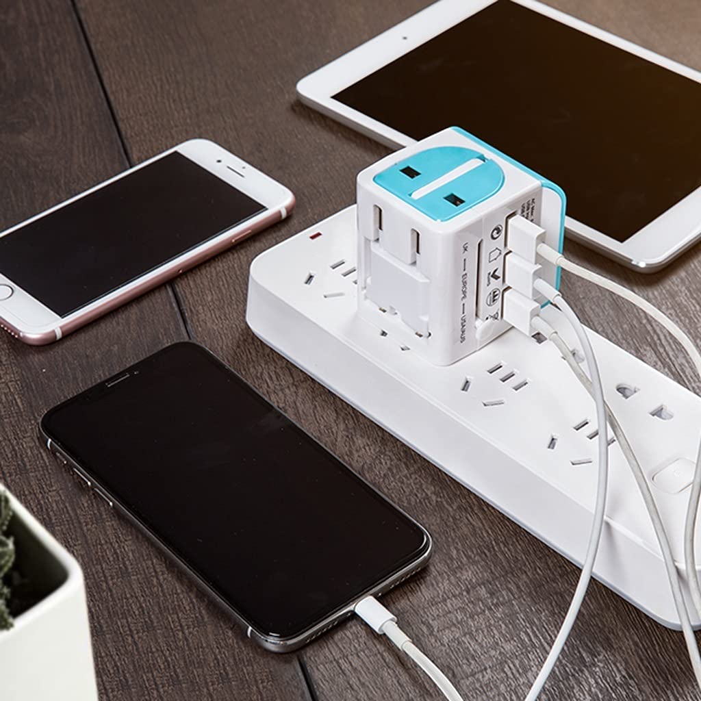 Adattatore di Alimentazione Internazionale all-in-One Adattatore Universale Universale Convertitore Presa Universale Adattatore per Caricabatterie con USB