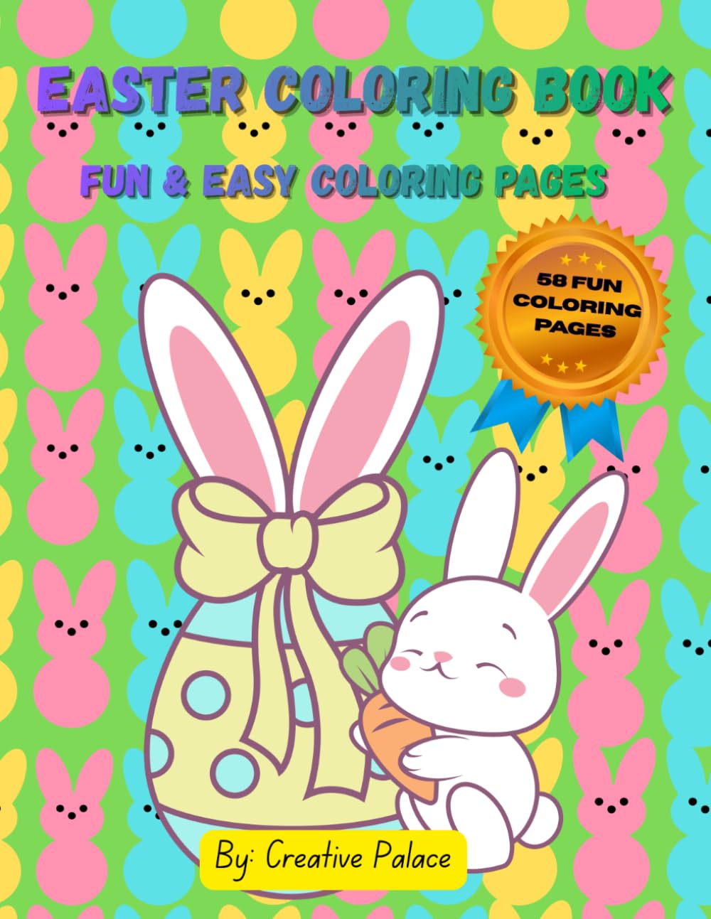 Easter Coloring Book: Fun & Easy Coloring Pages
