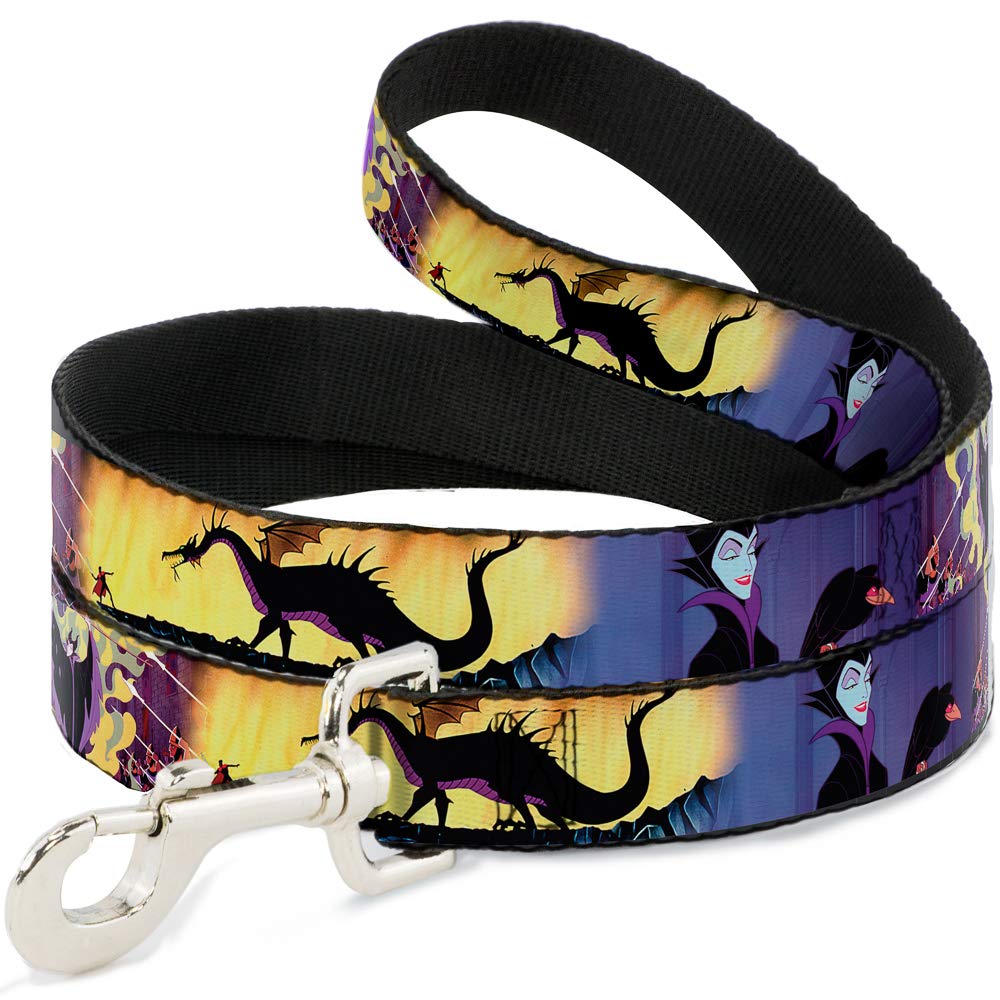 Buckle Down Correa para Mascotas con Hebilla hacia Abajo – Poses maléficos – 6 pies de Largo – 3,8 cm de Ancho