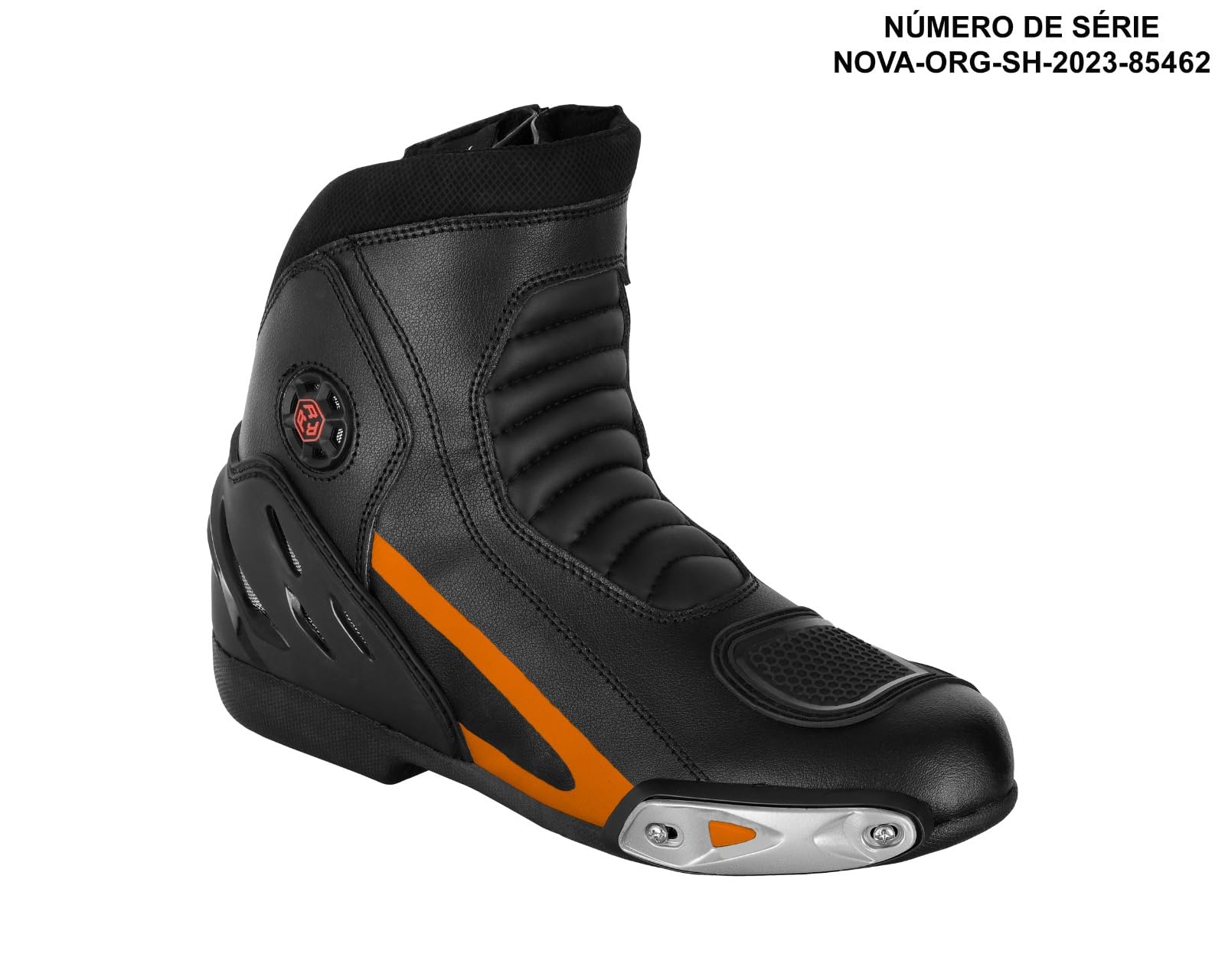 Scarpe da moto da uomo in pelle stivali protettivi antiscivolo con supporto alla caviglia,CE approvato