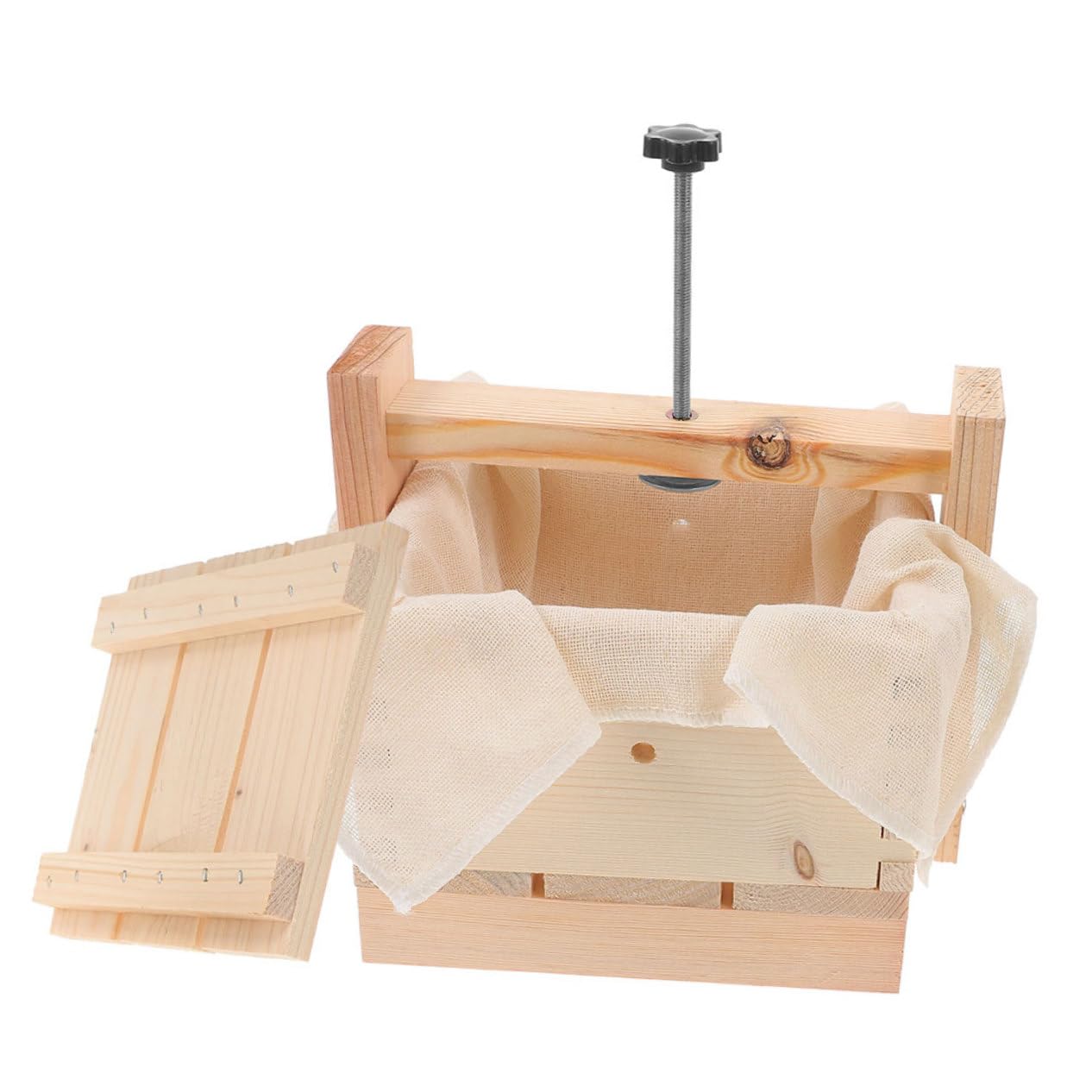 OKUMEYR 1set Tofu Maker Kit Wooden Tofu Press for Homemade Bean Curd Easy Stable Design for Kitchen Use for Cooking Enthusiasts