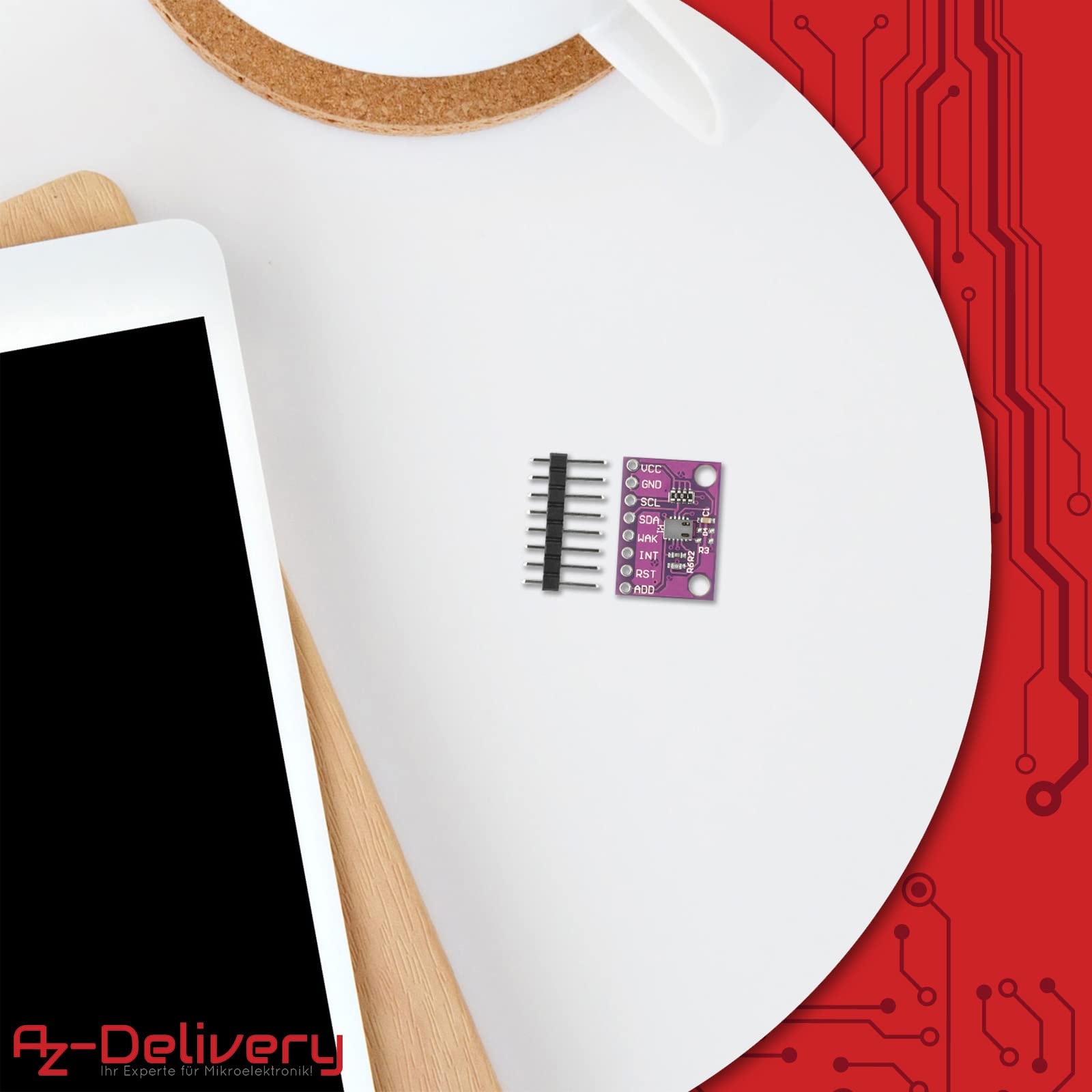 AZDelivery 5 x Kohlendioxid-Gassensor Metalloxid Sensor mit hochempfindlichem On-Board-Detektionssensormodul für die Luftqualität