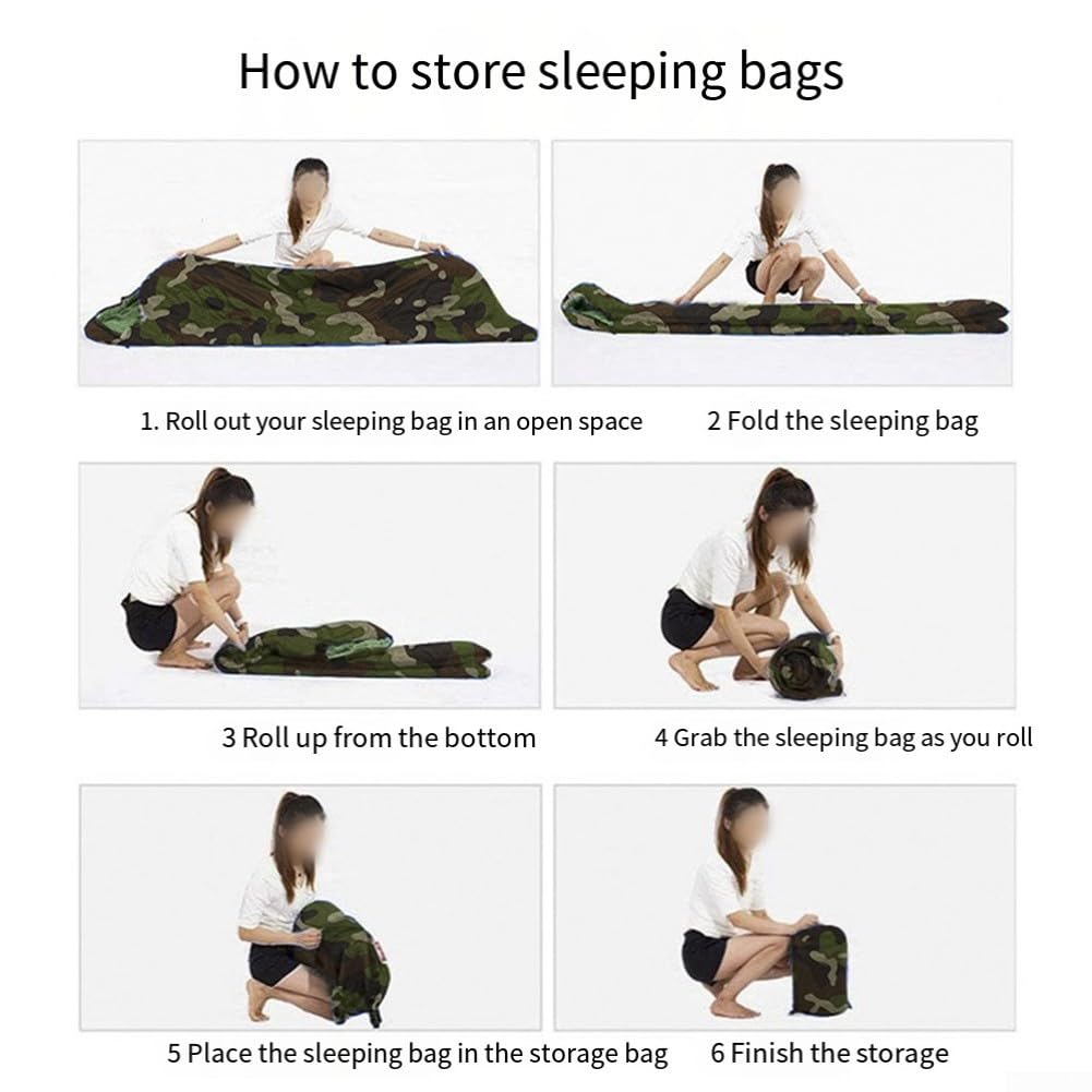 Sac de couchage motif camouflage jungle, 180 à 75 cm, quatre saisons, équipement de camping en plein air, imperméable, coupe-vent, chaud, rempli de coton, pour adultes, jeunes, randonnée