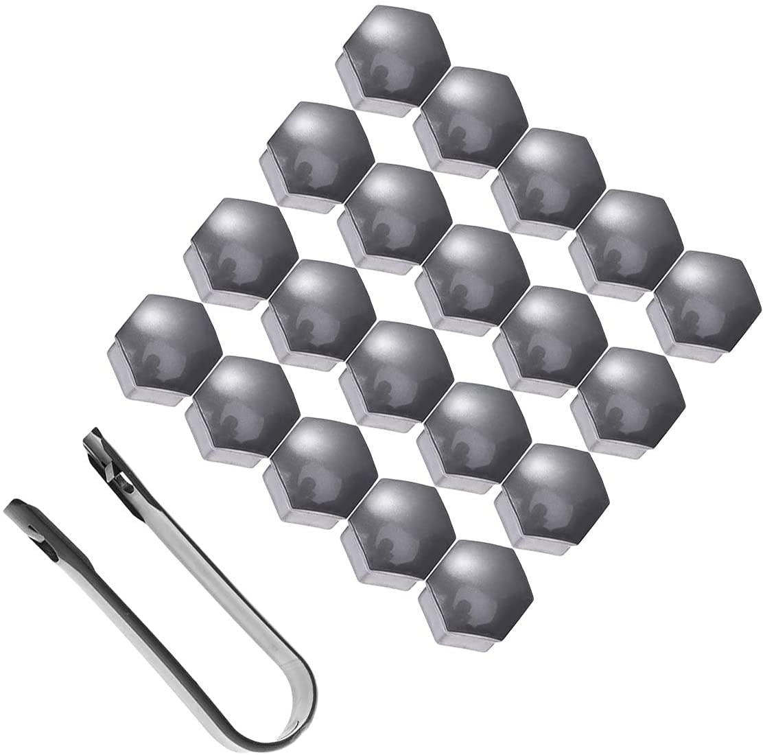20x cappucci per bulloni ruota SW17 cappucci per dadi ruota UNIVERSALI in plastica cappucci coperture - compatibili con tutti i bulloni ruota AUTO dadi ruota con larghezza chiave 17 MADE IN GERMANY