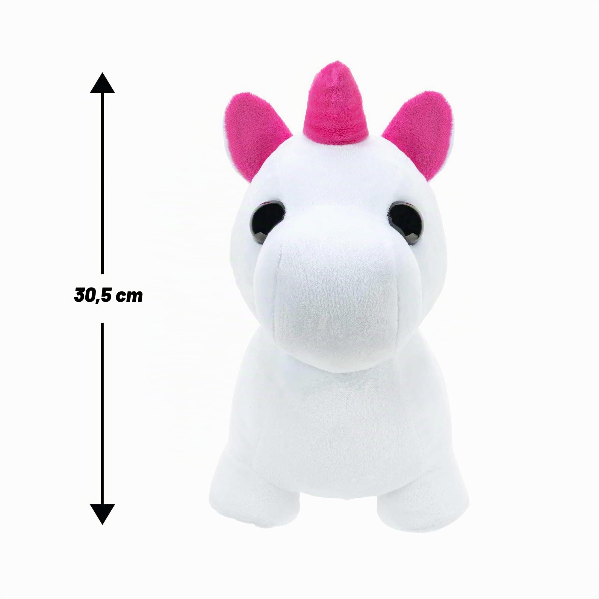 Adopt Me! Peluche Luminoso al Neon Unicorno, Morbido e coccoloso, Tre modalità di Illuminazione, Direttamente Ispirato al Gioco n. 1, Giocattoli per Bambini, 6 Anni in più