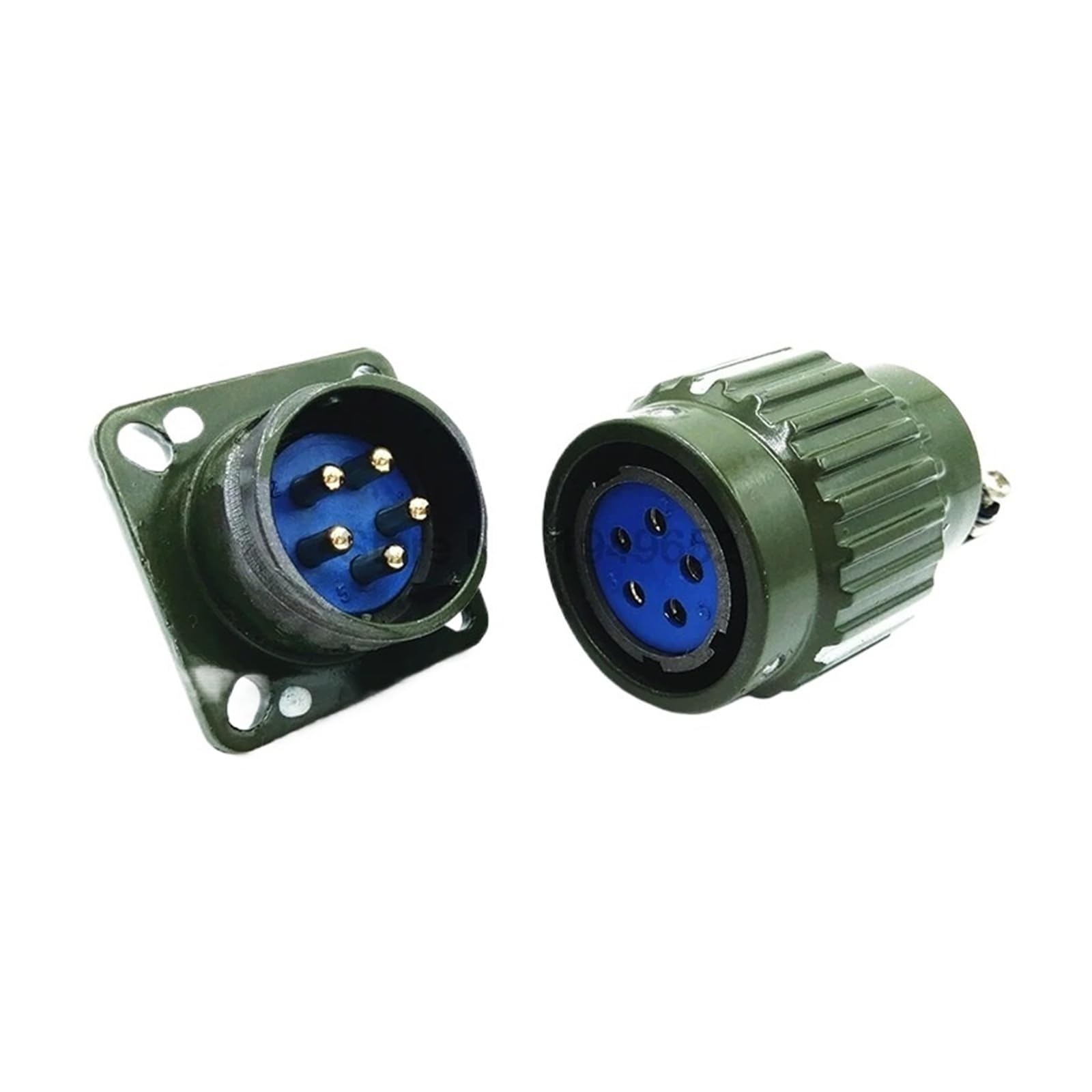 21 mm Y21M klamra złącze kabla męskie i żeńskie zielone (2 piny)
