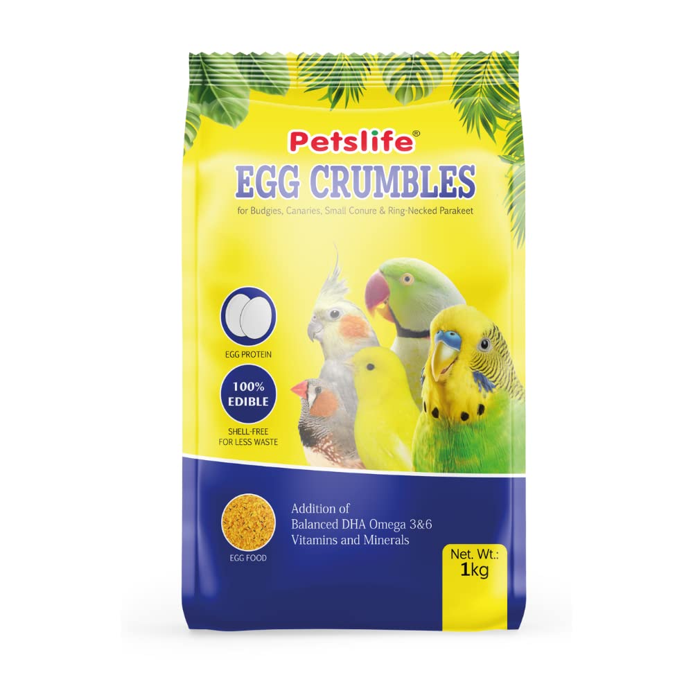 PETSLIFE Egg Crumbles for Finches- Budgies - Canaries - 1 kg (B09VZF8SZS) Amazon Price History, Amazon Price Tracker