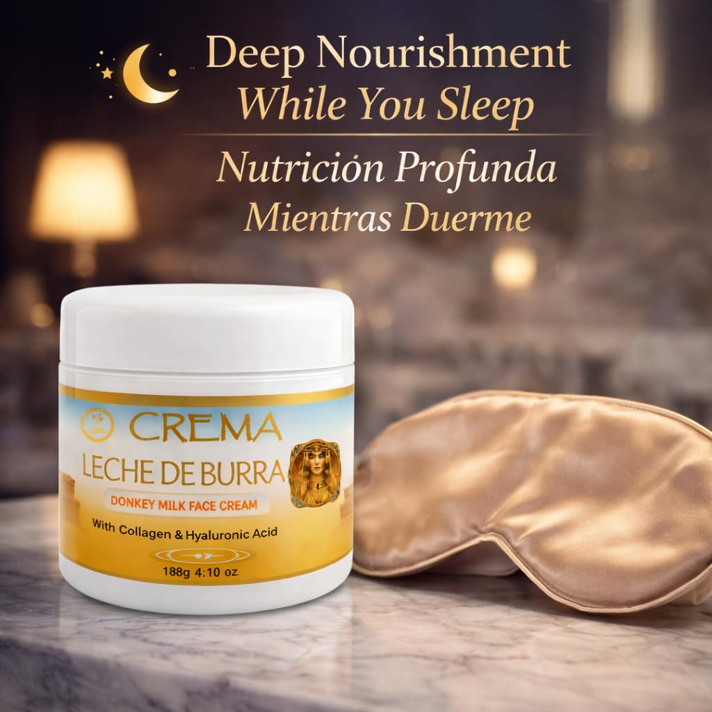 HIGH SUPREME Donkey Milk Face Cream(Leche de Burra) – 120g With Collagen & Hyaluronic Acid – Nourishing & Hydrating Moisturizer – For Sensitive, Dry & Mature Skin – Anti-Aging & Skin Renewal - Image 5