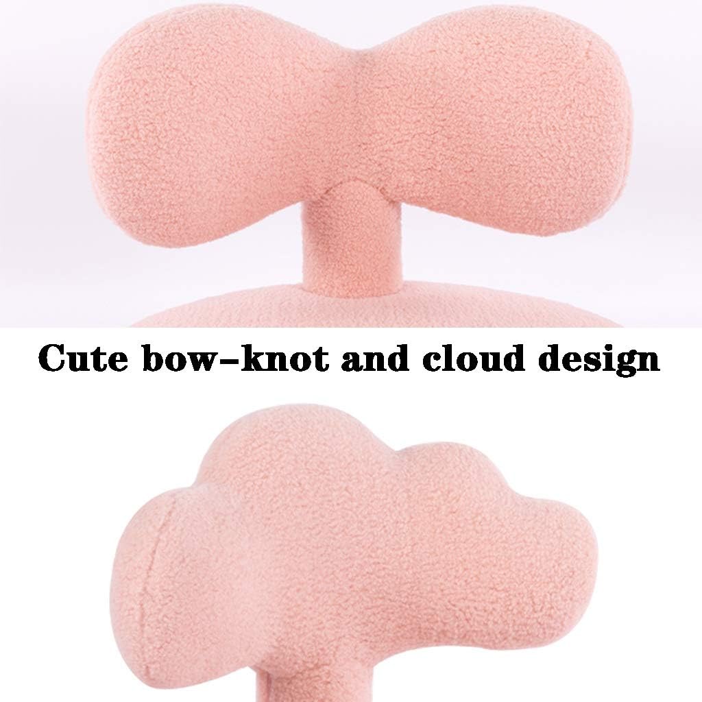 Couch Cute Bow-Knot Cloud-Shaped Sofa Chair in Girls Bedroom Kindergarten Reading Corner Learning Small Chair Load-Bearing 75kg (Color : Gray A Size: 555558cm) (Pink a 55 * 55 * 58cm)