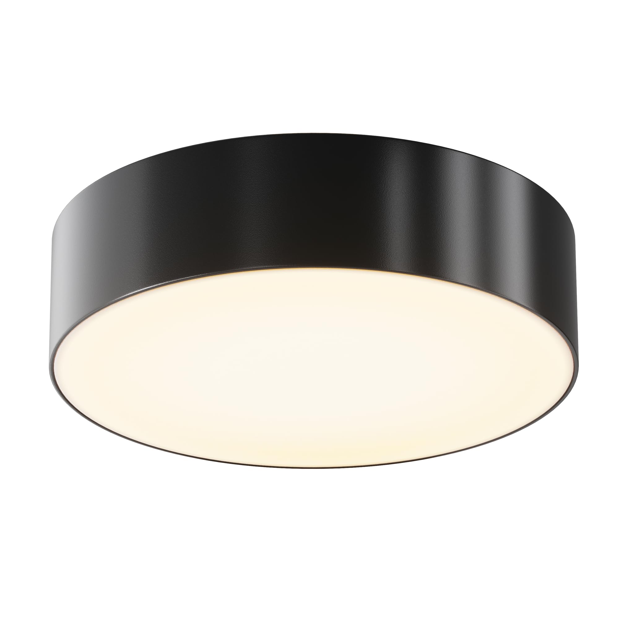 Lampada da soffitto da esterno Zon IP Nero Alluminio e plastica IP 65 AC 110-240 30 W per cucina, sala, studio, camera da letto