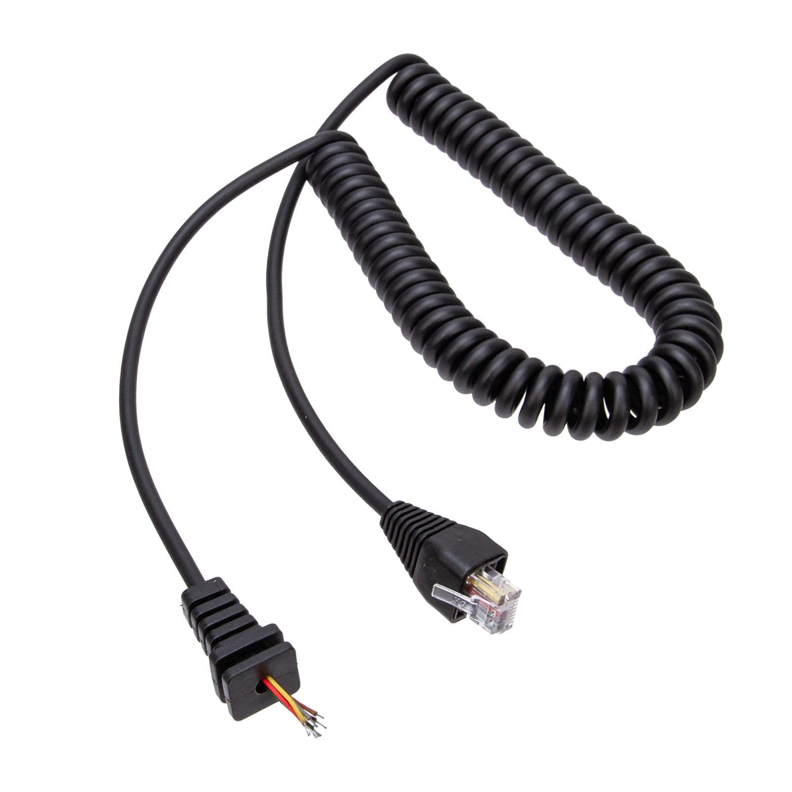 MYADDICTION Durable 8 Pin Handheld Radio Mic Cable Flexible for MH