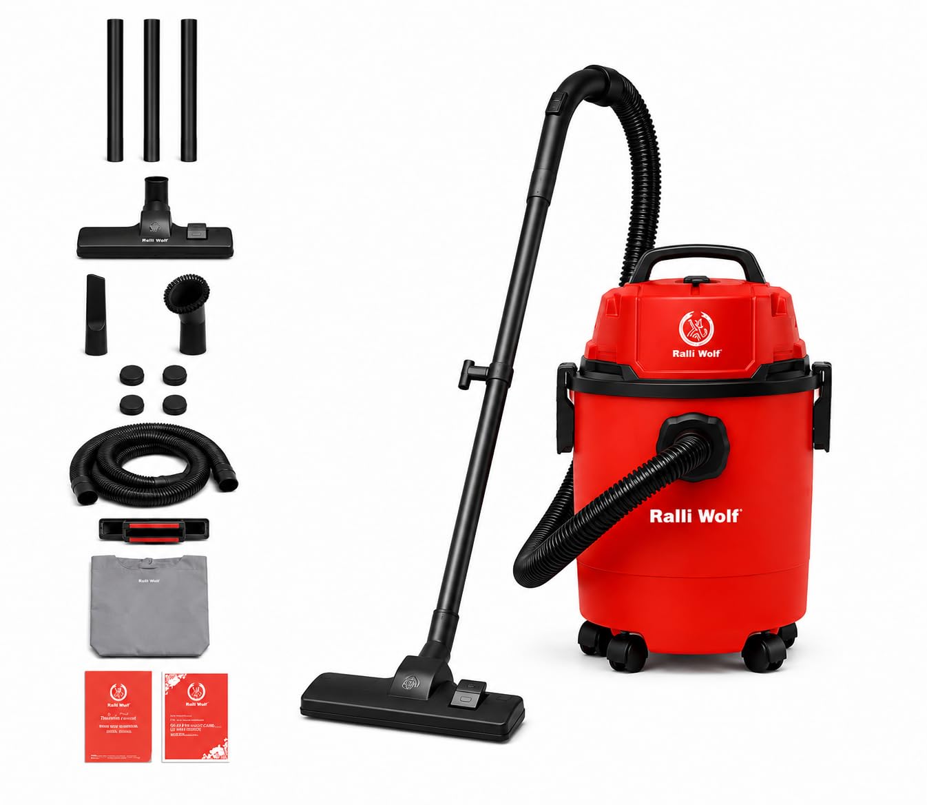 Ralli 12 litres Wet and Dry Vacuum Cleaner, 1200W Copper Motor, Strong Suction 18kPa, Blower Function, 12L Tank, Portable Cleaning Machine for Home Garage Car Workshop-image-18
