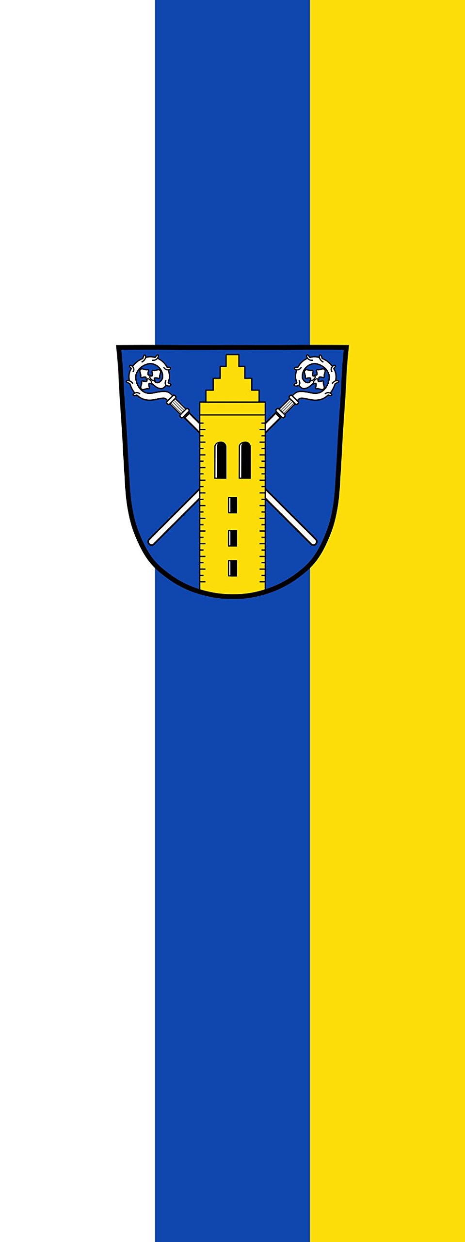 Drapeau Ilmmünster 400x150cm | Grand pavillon format portrait de 6m²