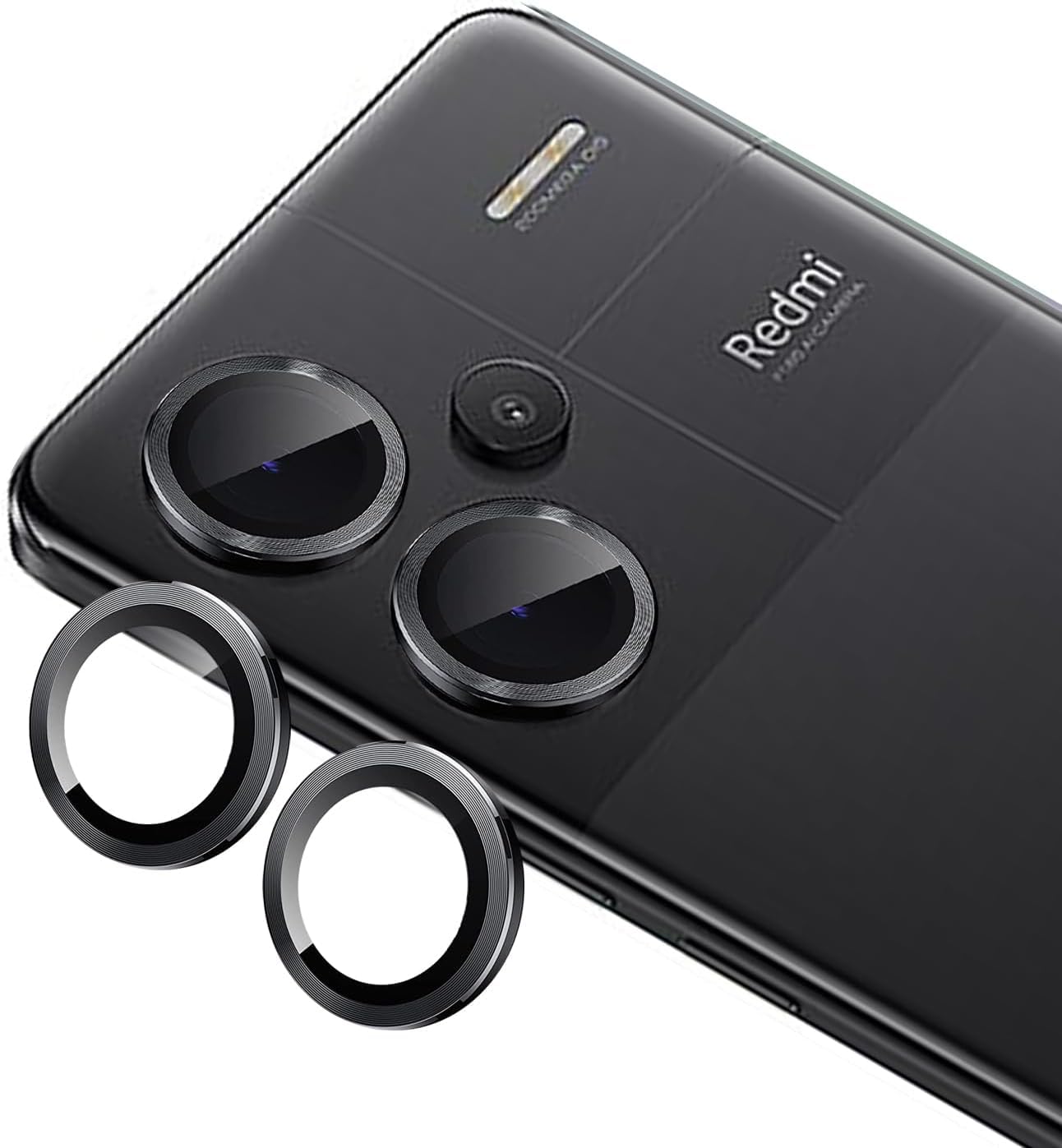 Redmi Note 13 Pro Plus Camera Lens Protector, Camera Glass Protector, Camera Lens Screen Protector with Camera Metal Ring Cover(Pack of 1) (Redmi Note 13Pro+, Black) (B0D2LVYVZX) Amazon Price History, Amazon Price Tracker