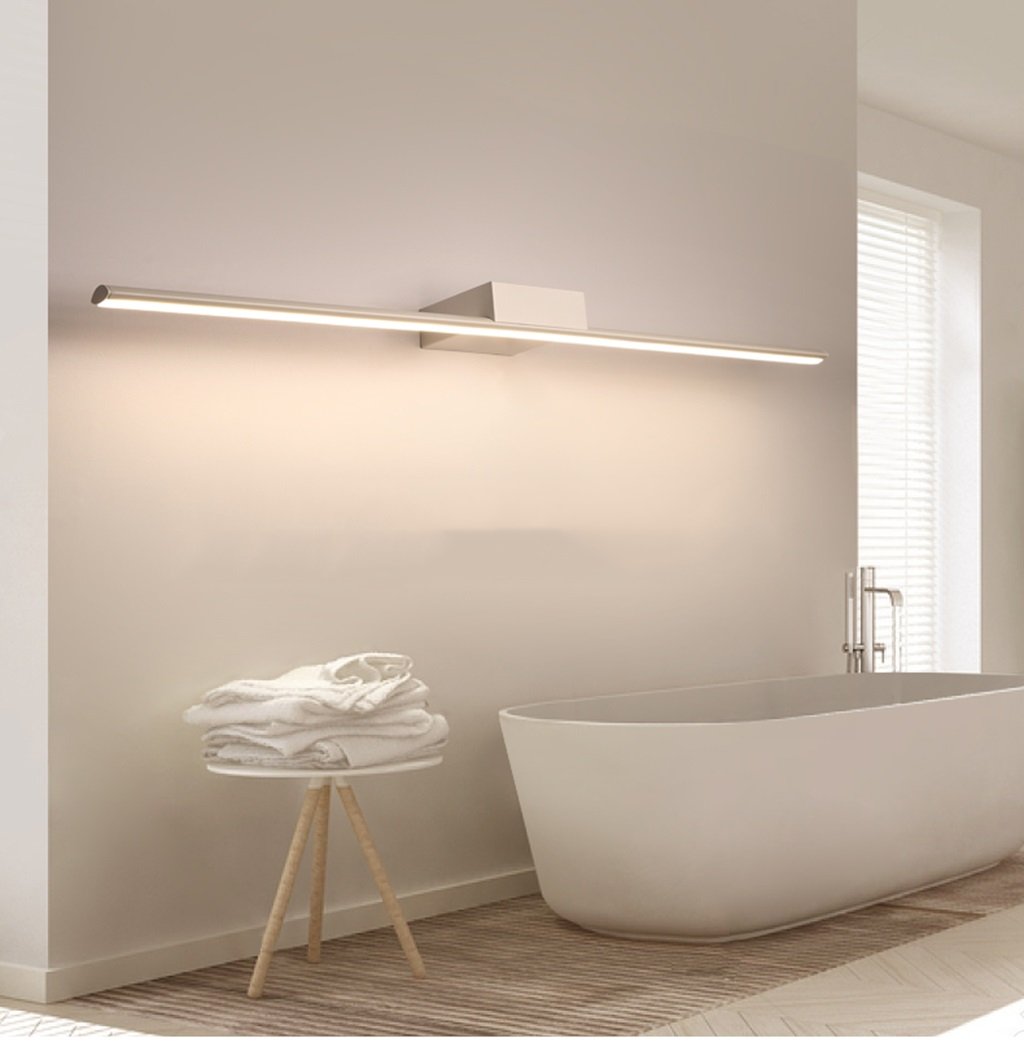 Lámparas de Espejo de baño Espejo de luz Delantera Espejo de luz Delantera Luces de Maquillaje de led Blanco Luz de tocador de baño Iluminación de Pared Impermeable antiniebla/Tubo Redondo