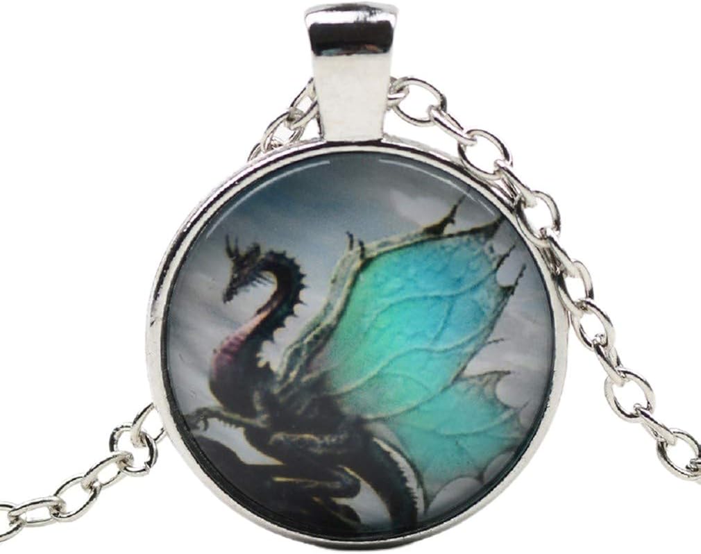 Dragon Necklace for Men, Norse Viking Dragon Pendant