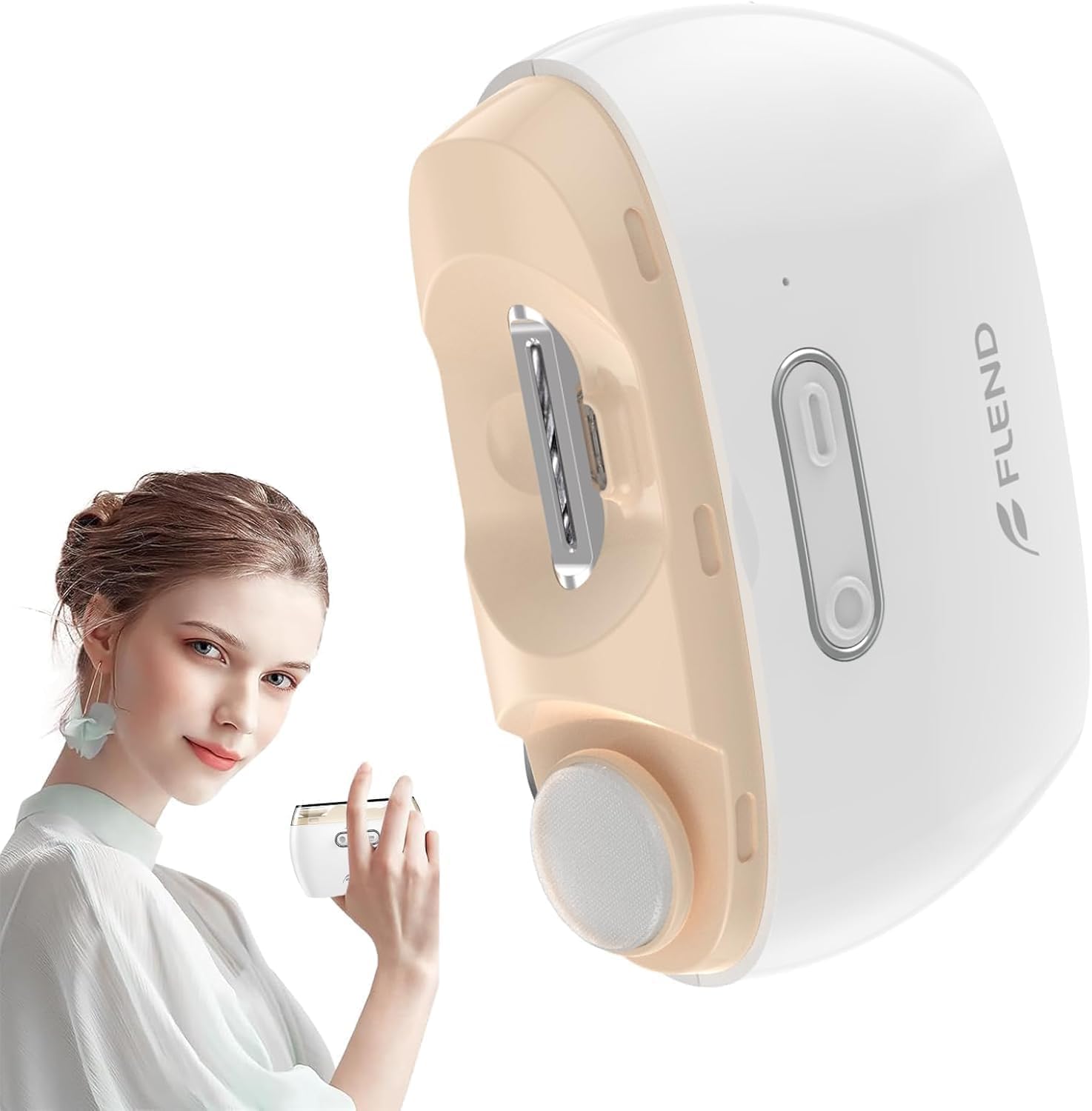 Elektrischer Nagelknipser, Elektrische Automatischer Nagelknipser und Polierer 2 in 1, Wiederaufladbarer Fingernagelschneider mit LED-Licht für Babys, Ältere Menschen und Erwachsene