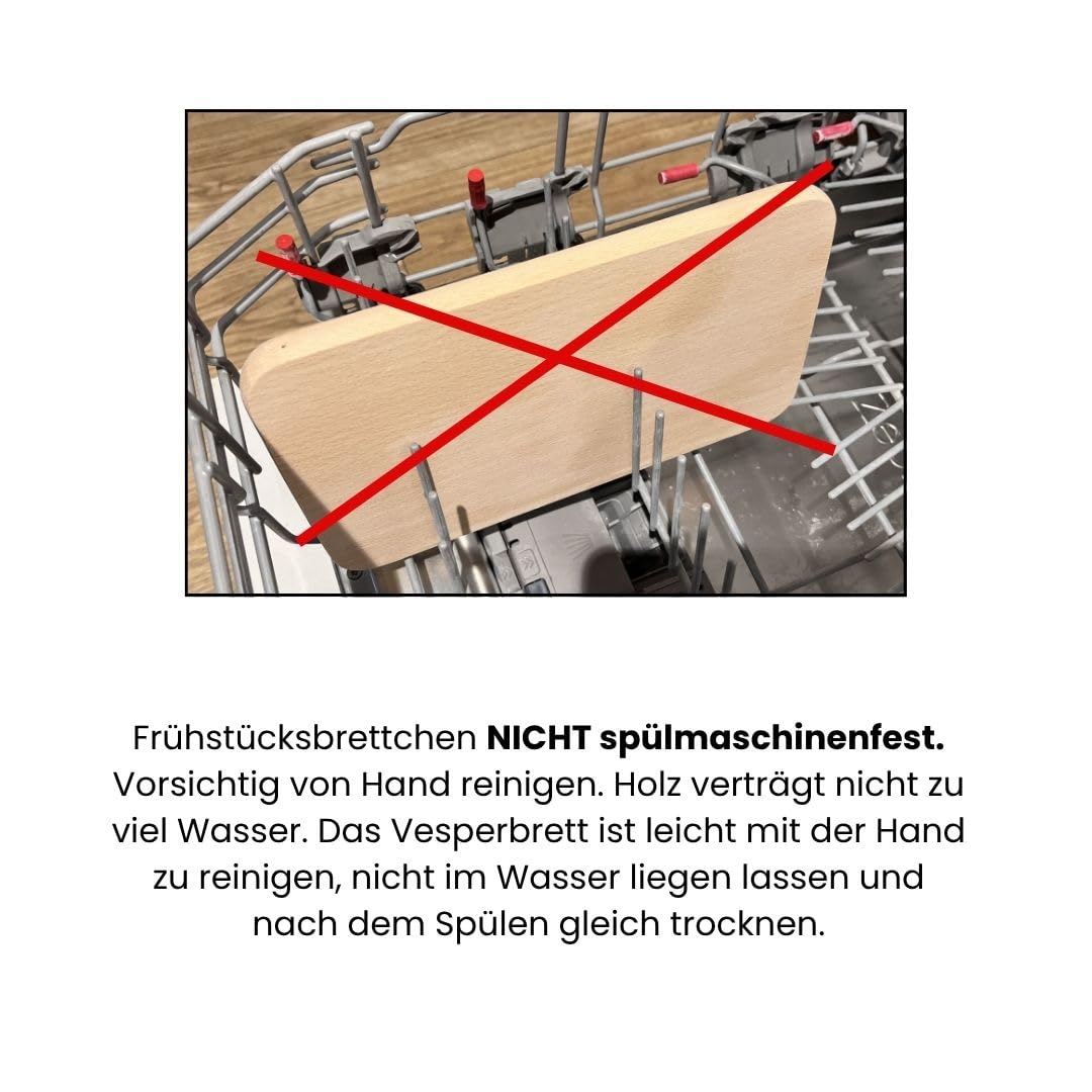 20er Set Frühstücksbrettchen Buche unbehandelt – 23x15x1,5 cm Holzbrettchen zum Gravieren – Küchenbrett Holz beidseitig für Brot, Snacks & Frühstück