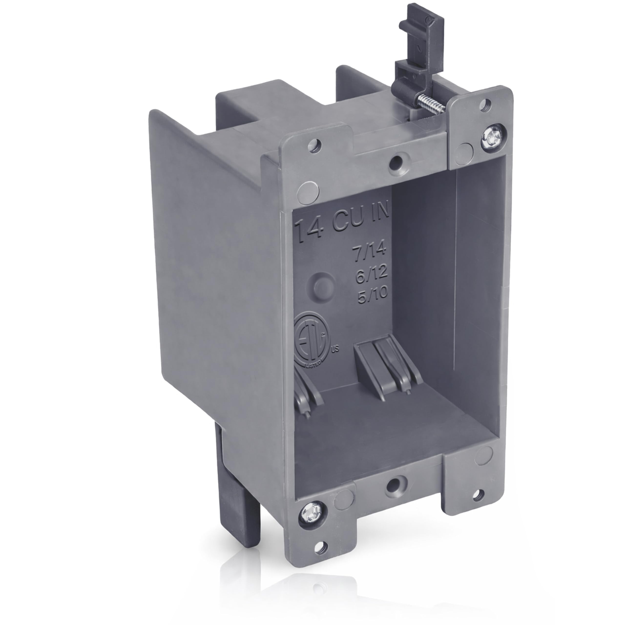 Shallow Electrical Box - 1-Gang PVC Remodel Box -30
