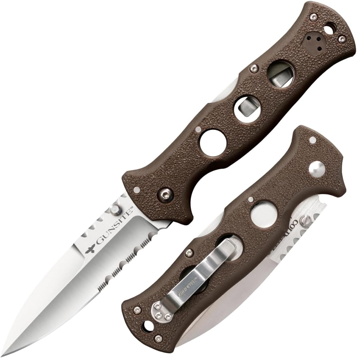 COLD STEEL Counter Point 4" Japanese AUS10A Razor-Sharp Blade 5" Griv-Ex Handle EDC Narrow Blade Folding Knife w/Tri-Ad Locking Mechanism