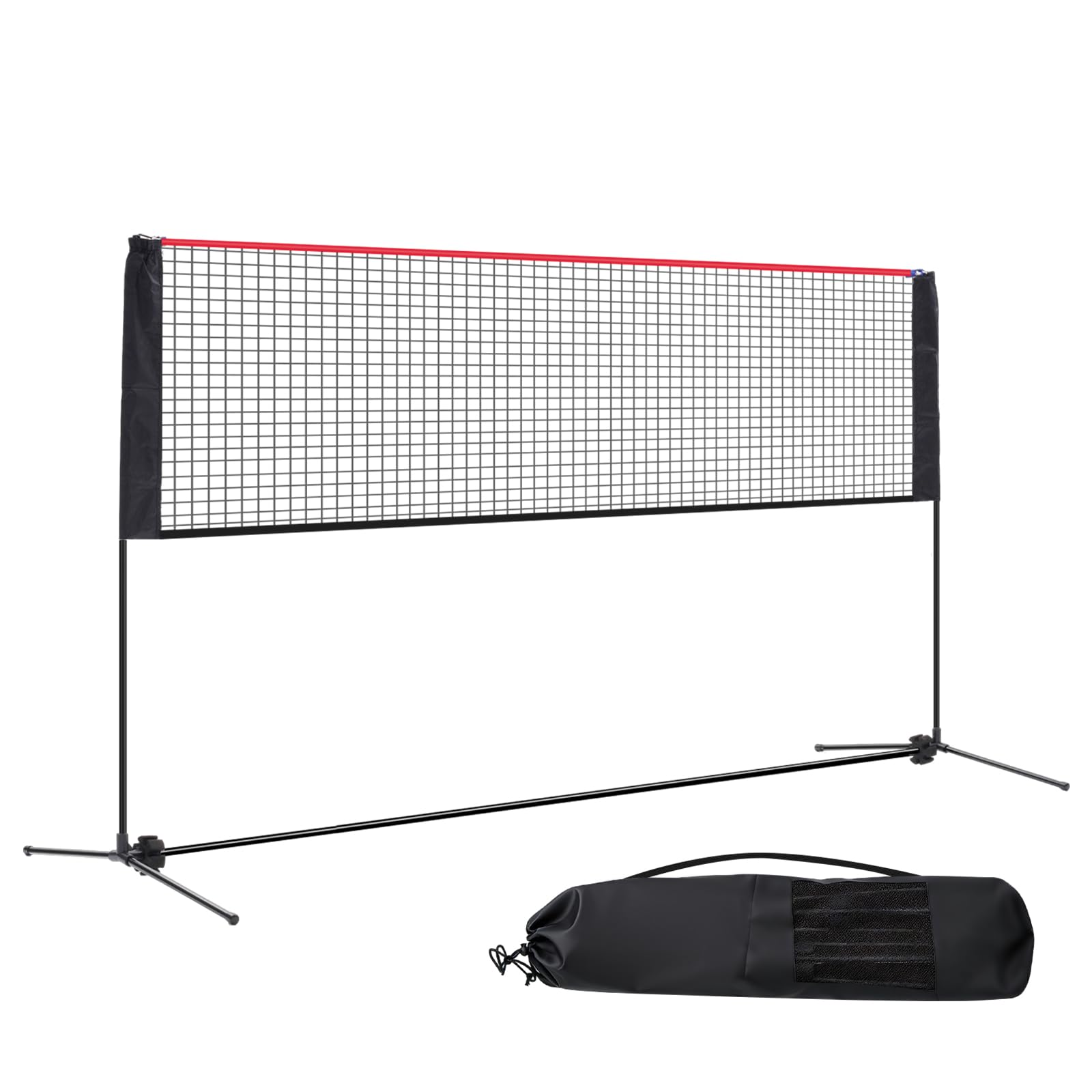 NEWBULIG Portable Badminton Net Set 10FT/14FT/17FT Wide Adjustable Height Multi-Sport Net for Pickleball, Tennis, Volleyball, Soccer, Tennis, Indoor, Outdoor, with Carry Bag, Easy to Install in-image-32
