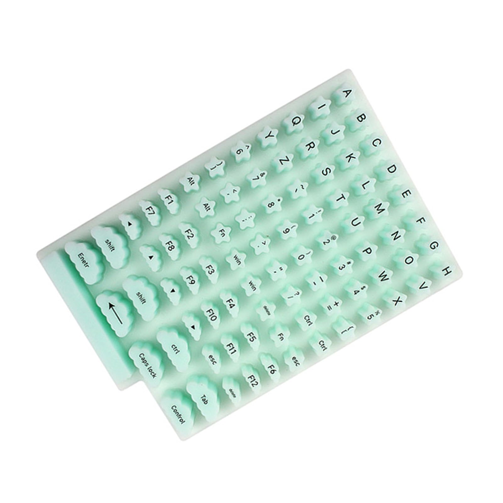Silicone Keyboard Protector Covers Keycaps Height Increase Stickers Nail-friendly Risers for Ergonomic Typing Nail-friendly Risers