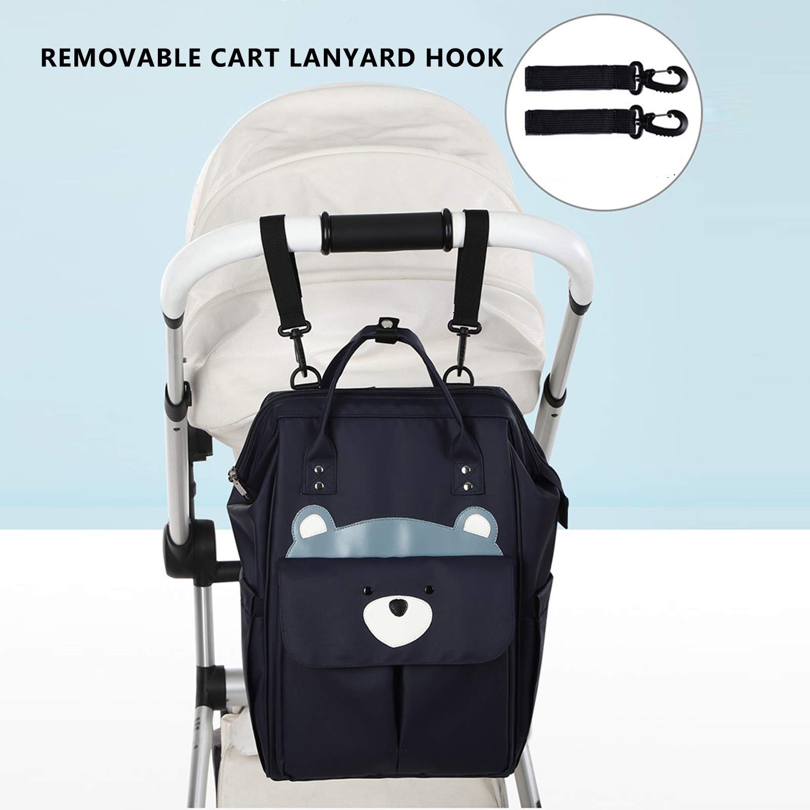 Bolsa de Pañales para Bebés, Mochila de Viaje Elegante Unisex, Bolsas para Pañales, Mochila para Bebés, Mochila Esencial para Recién Nacidos, Mochila con Asa, Mochila de Viaje