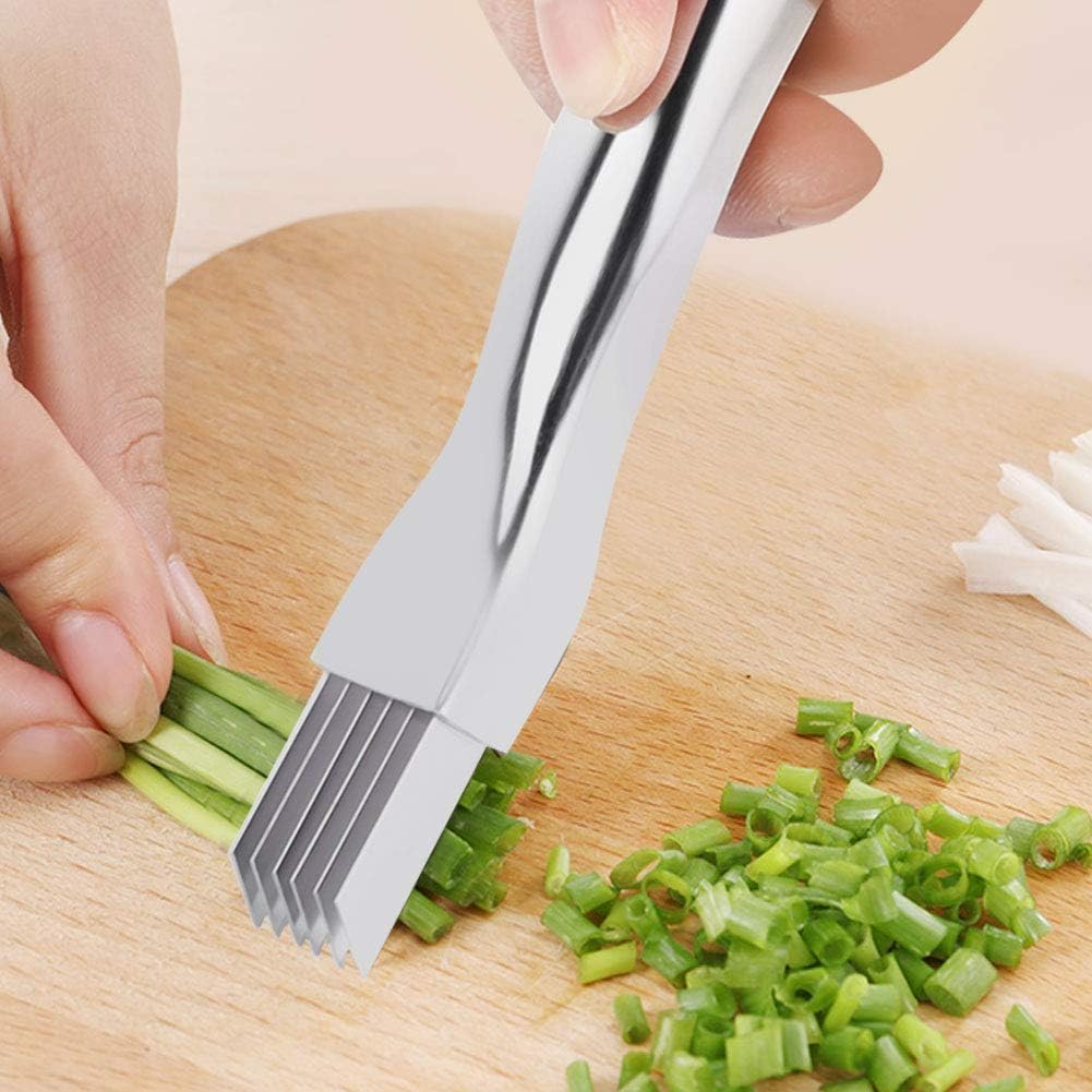 Spring Onion Snijder, roestvrij staal, ui, groenteschaaf, rasp voor groenten, multifunctioneel keukengereedschap