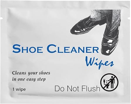 Diamond Wipes Pre-Moistened Shoe Shine Wipes, 50 Count | Streak-Free Leather Shoe Cleaner Wipes, Individually Wrapped, Easy To Carry, Travel-Friendly Pack