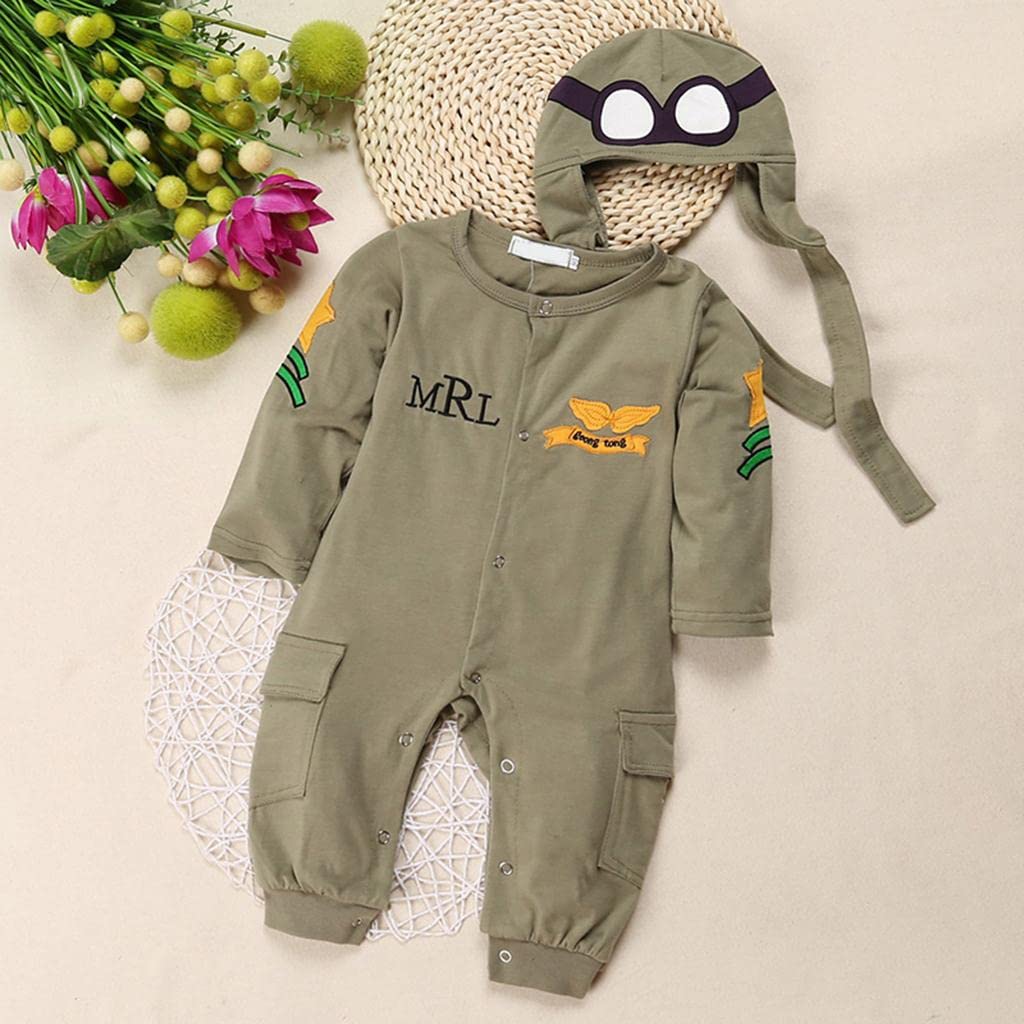Tuta Pagliaccetto Abbigliamento Layette Maniche Decorate Stile Aeronautico Adatto per Fotografia Neonati Festa Compleanno, come descritto, 100