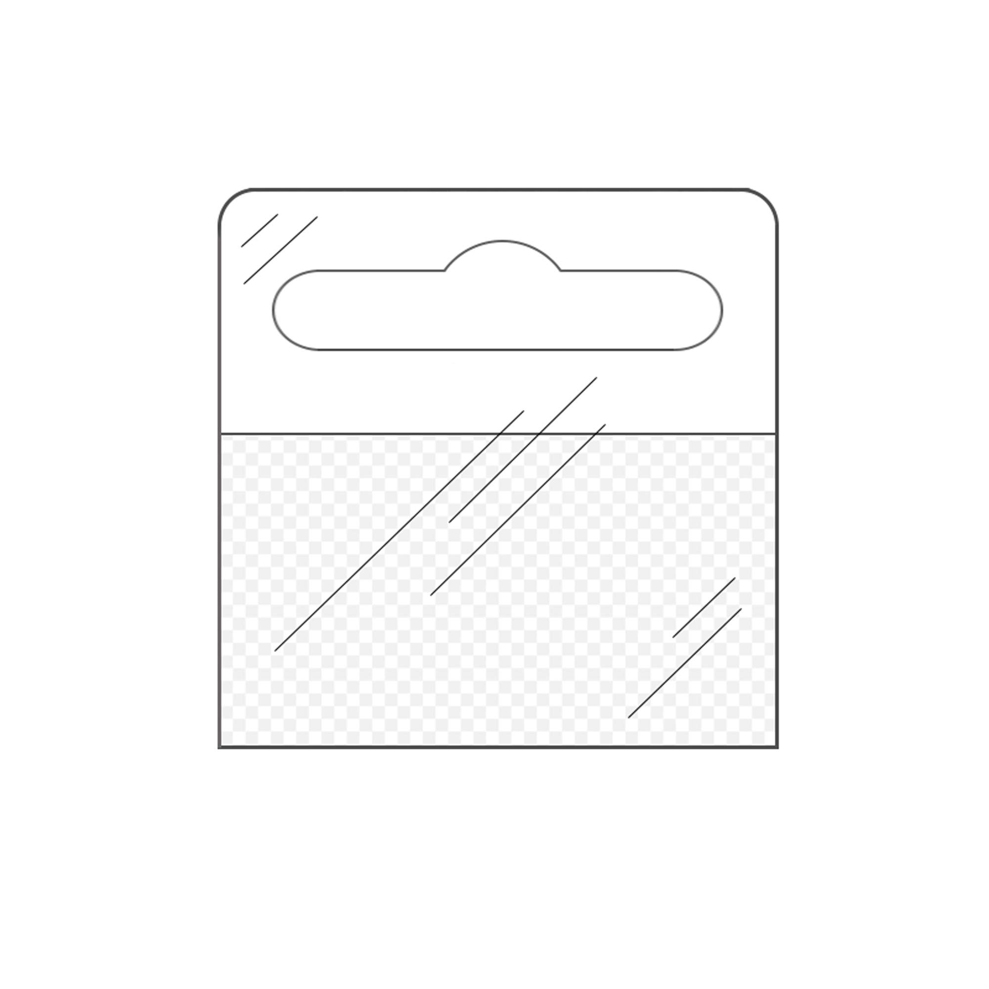 KLEBESHOP24 Eurolochaufhänger 50 mm x 50 mm | Einseitig selbstklebend | Flexibel, transparent, abgerundete Ecken | Menge wählbar