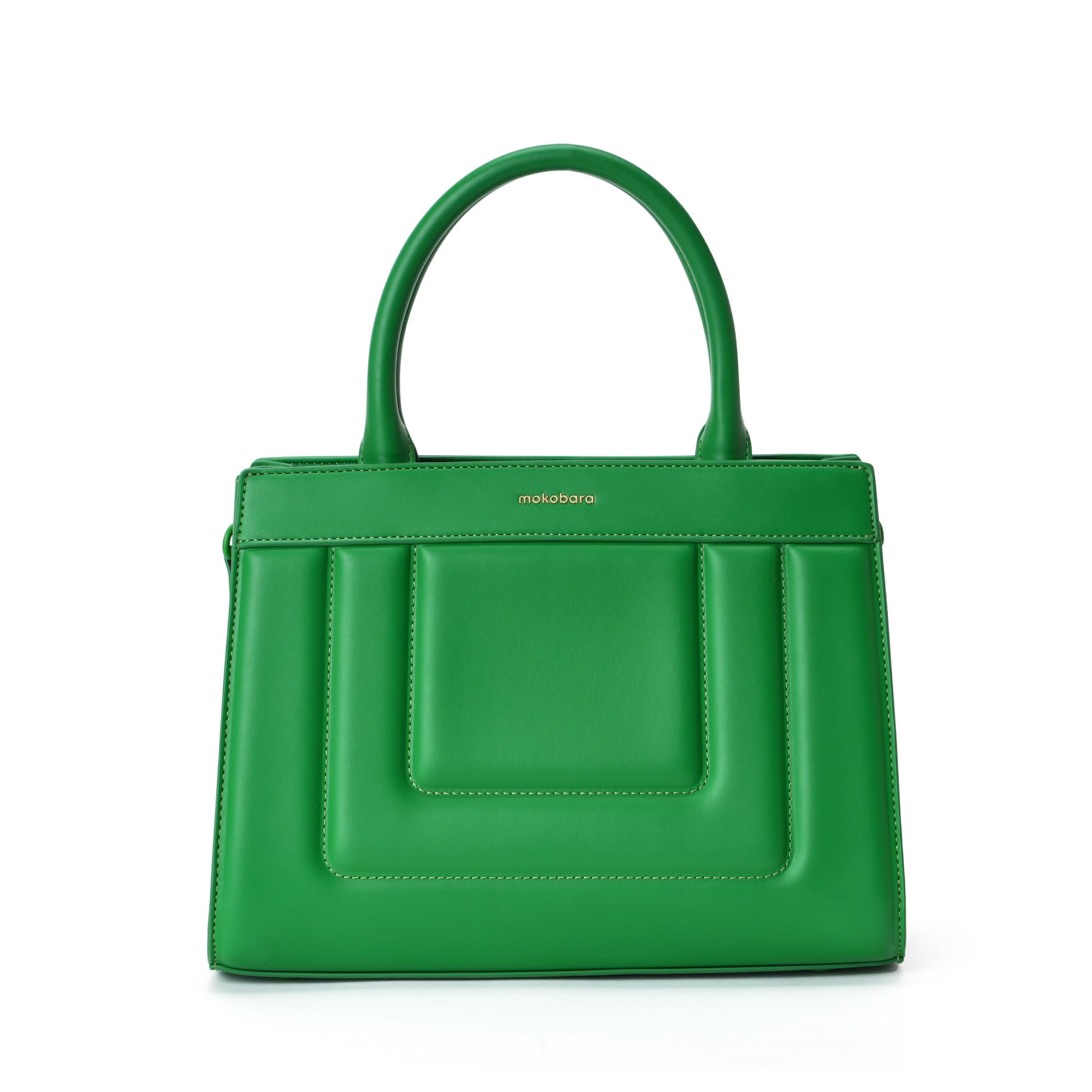 MOKOBARA The Noir Handbag Vegan Leather Top Handle Stylish Women Shoulder Bag Top Handle Purse (Holidate), Green (B0D8376KGS) Amazon Price History, Amazon Price Tracker