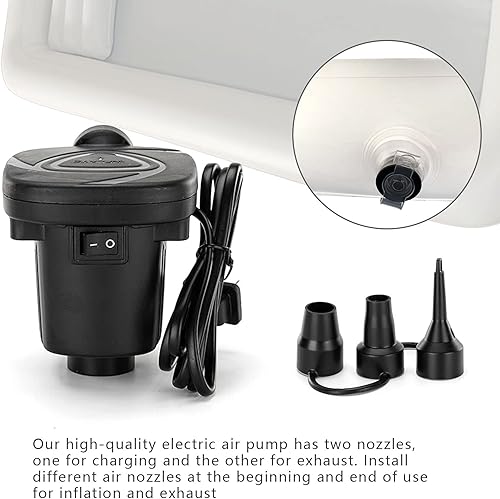 Miniatura 7 de Bañera portátil inflable, ducha inflable médica, kit de lavabo de baño, bañera portátil de PVC con bomba de aire eléctrica, para ancianos,