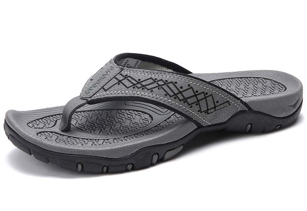 KIIU Mens Thong Sandals Indoor and 